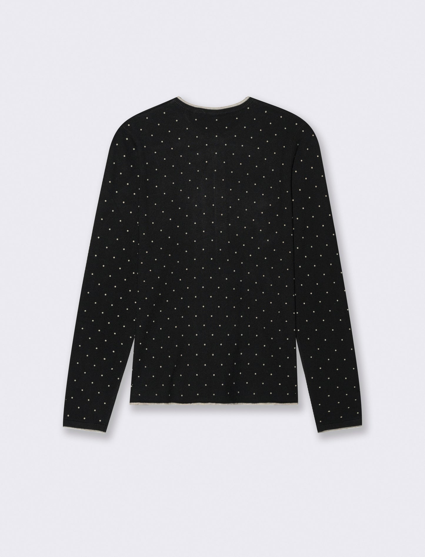 CARDIGAN STAMPATO - Nero