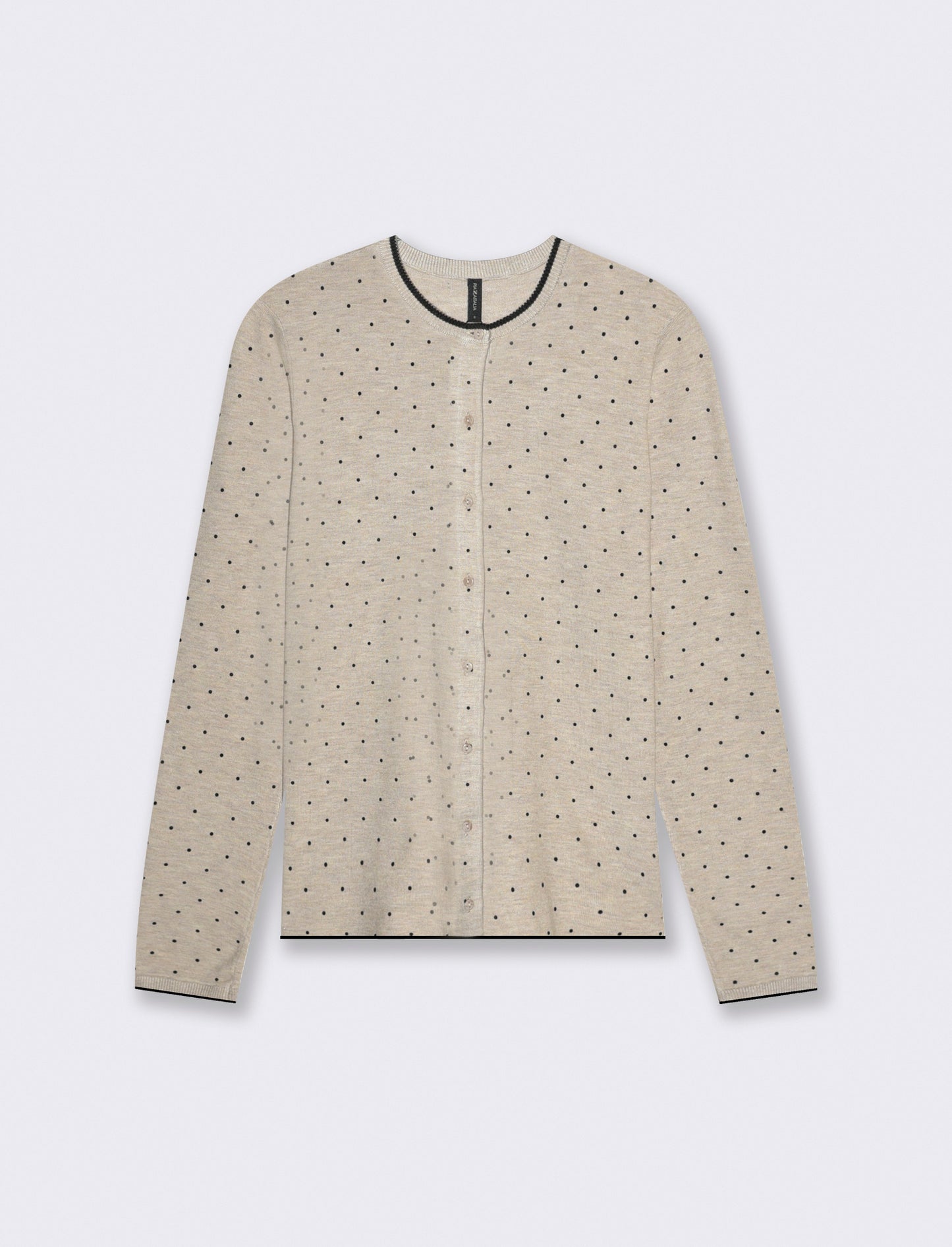 CARDIGAN STAMPATO - Beige grano