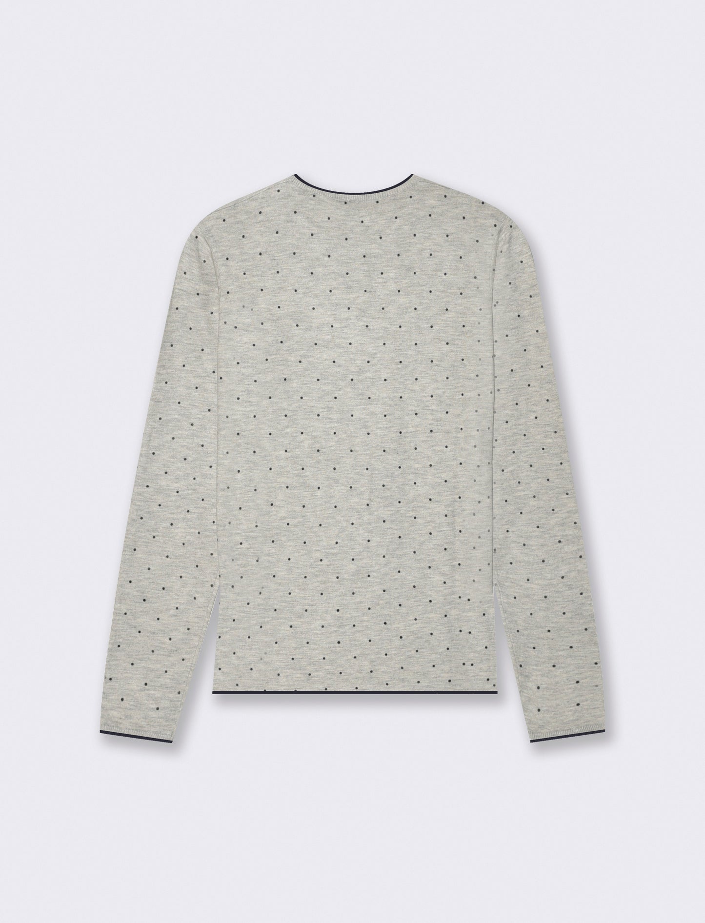 PULLOVER STAMPATO - Grigio chiaro mel.