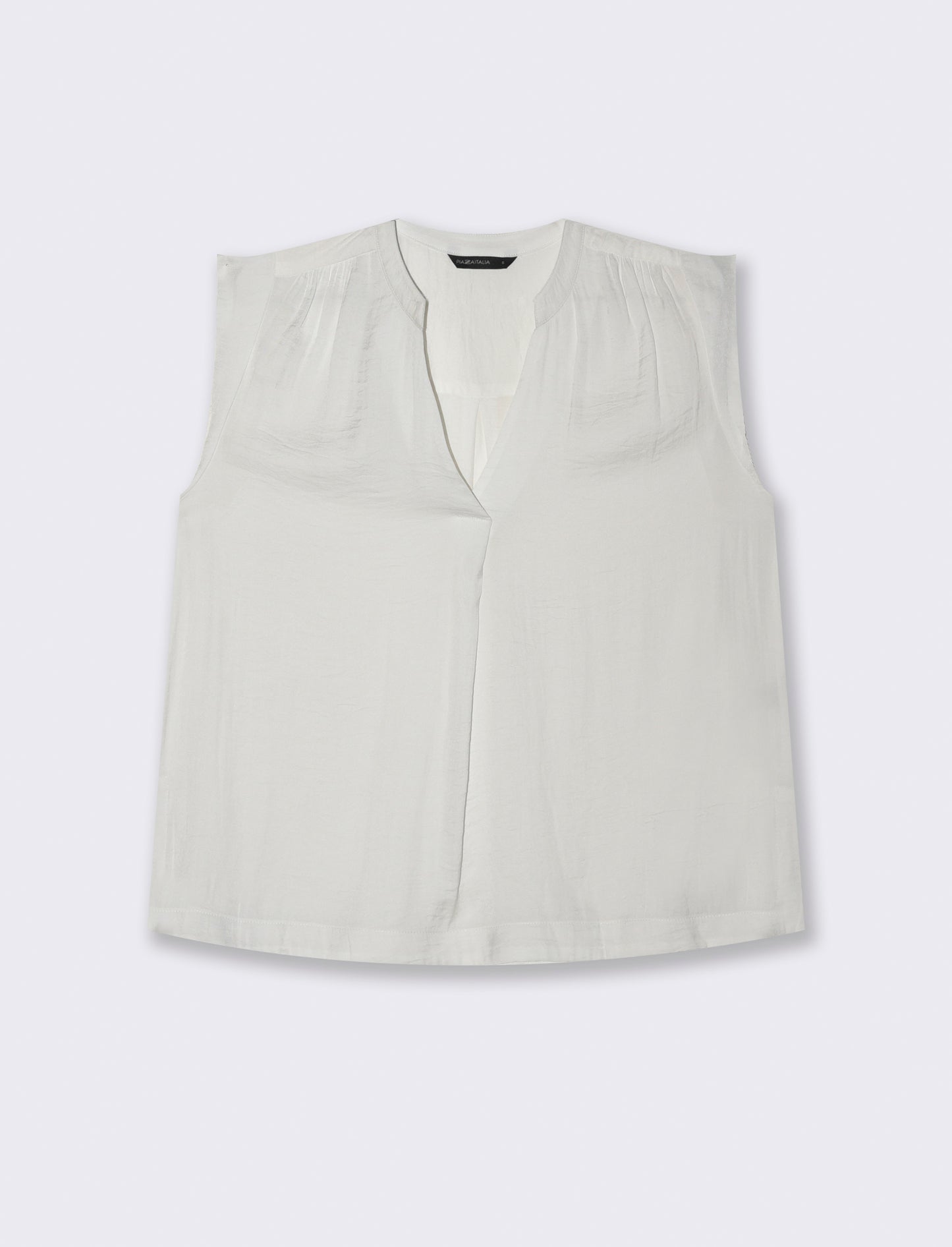 CASACCA  CON SCOLLO A V - Bianco latte