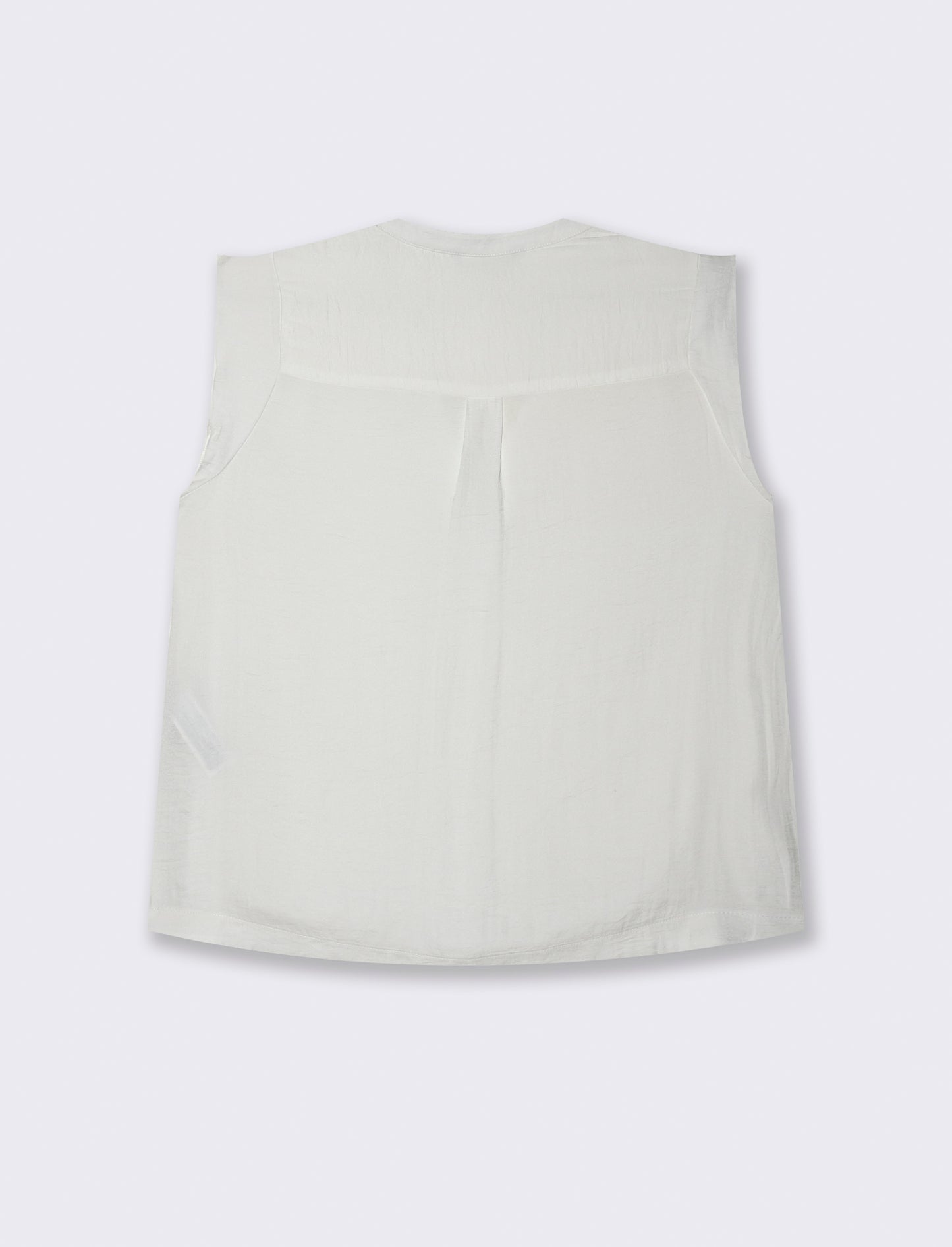 CASACCA  CON SCOLLO A V - Bianco latte