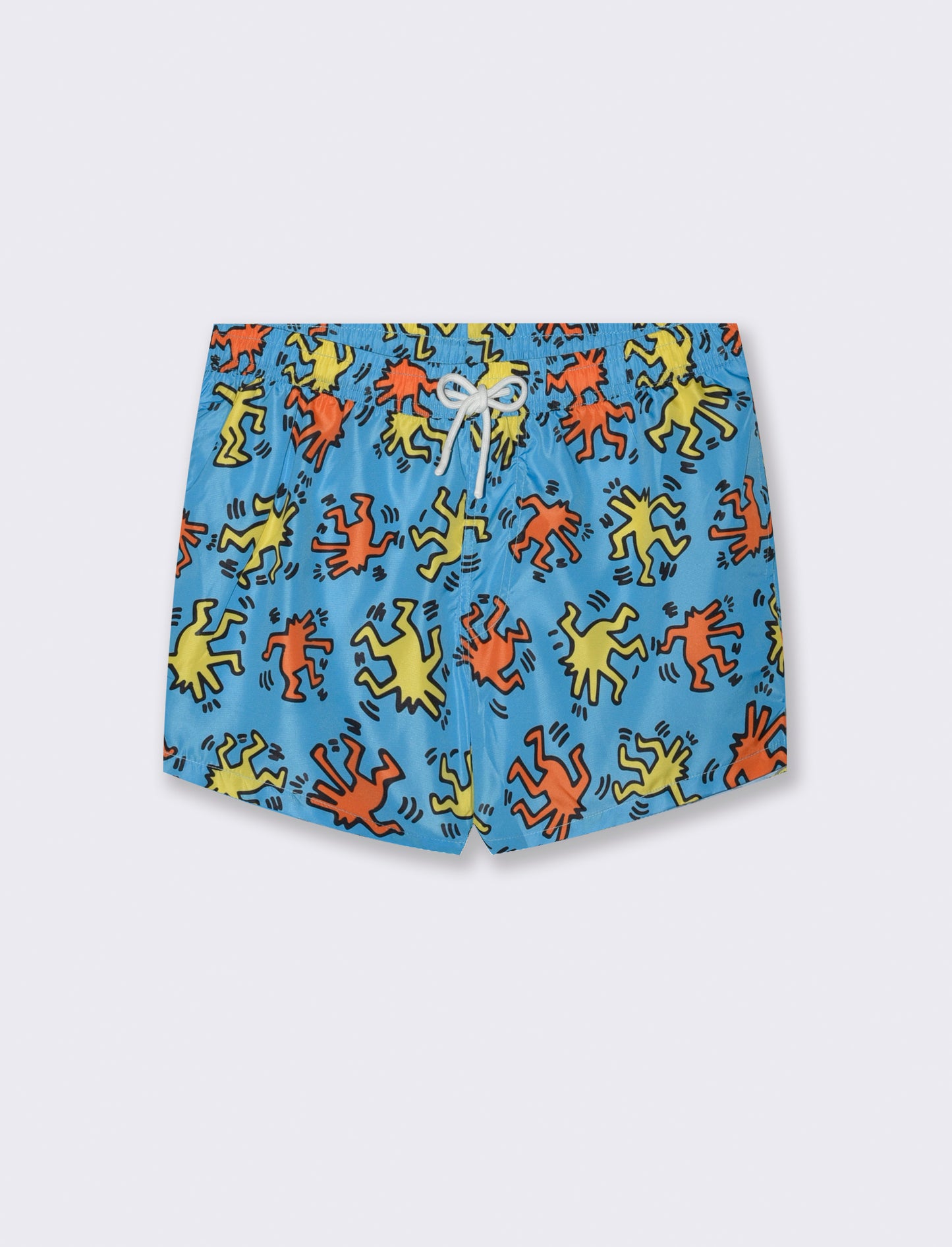Costume mare stampa one piece da uomo - Celeste