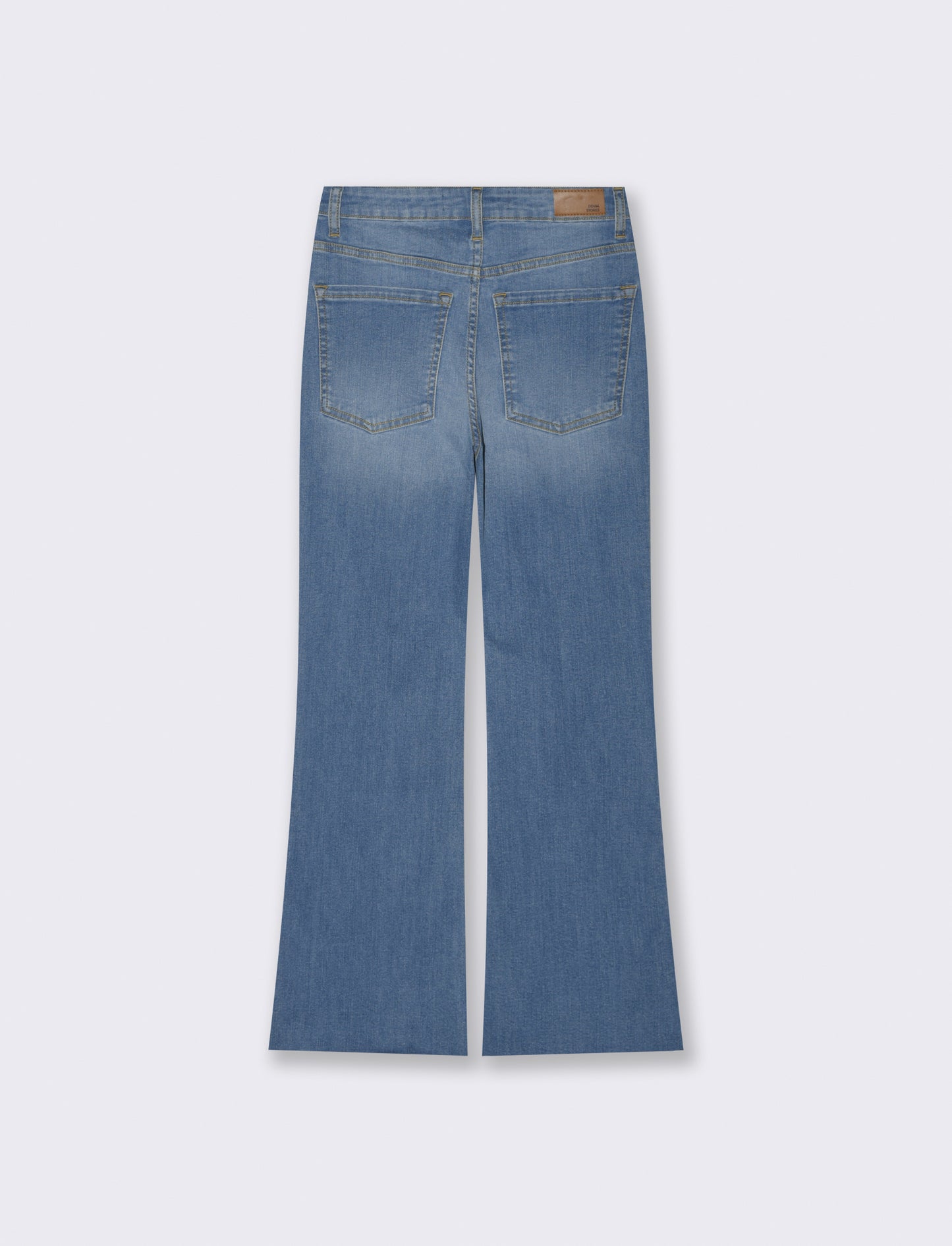 JEANS CROPPED FLARE - Denim