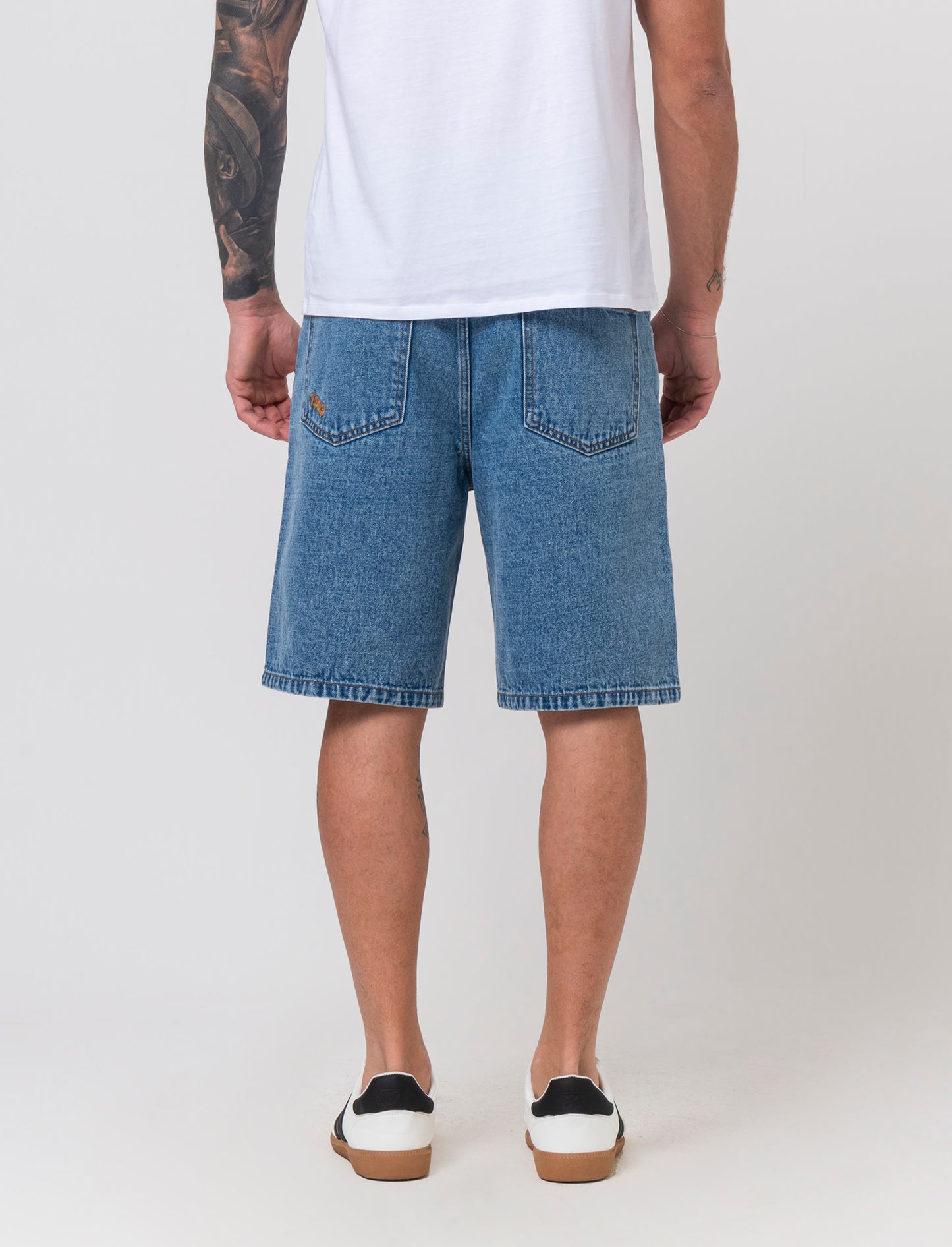 Bermuda di jeans baggy fit da uomo - Denim