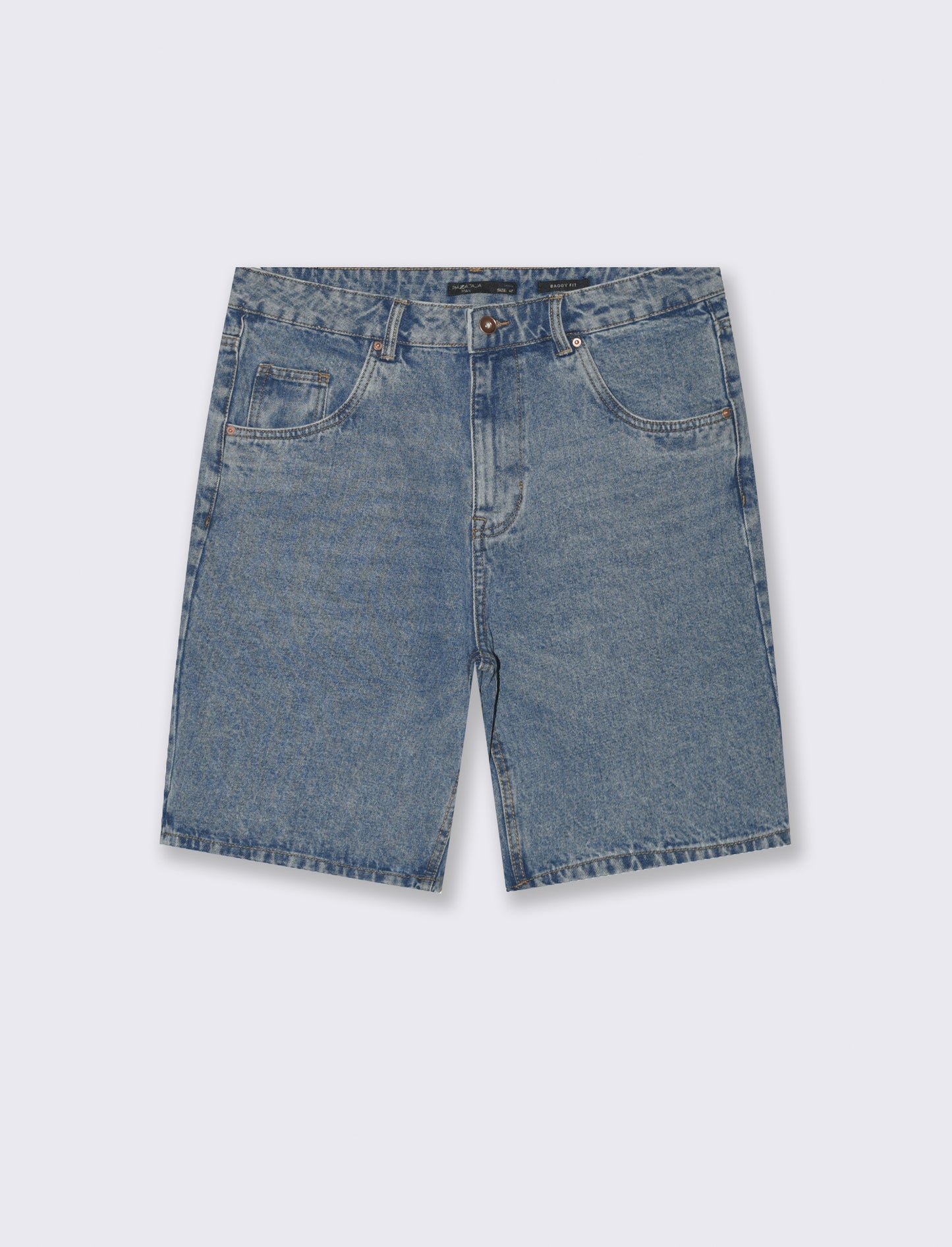 Bermuda di jeans baggy fit da uomo - Denim