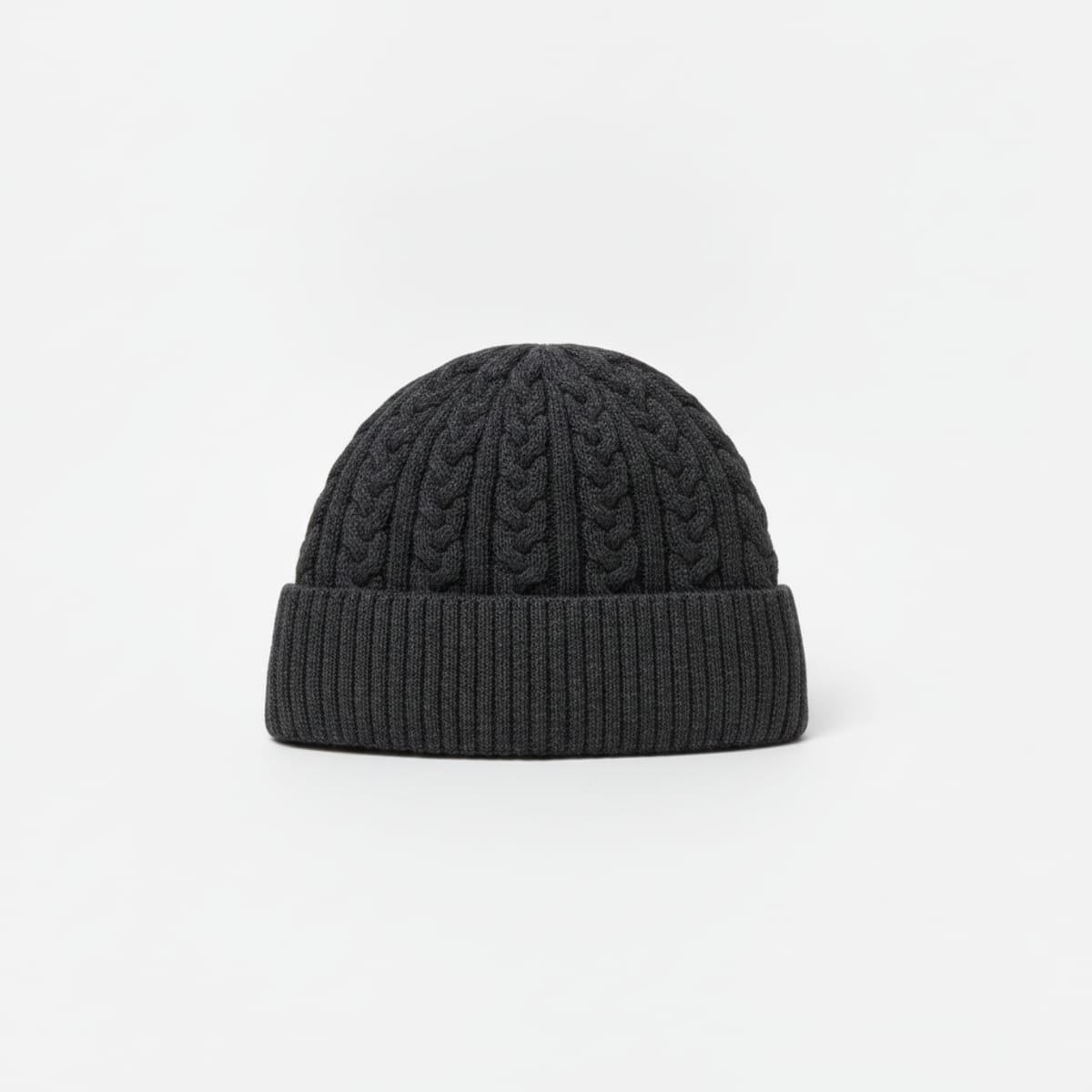 Cappello a cuffia con trecce per uomo - Grigio