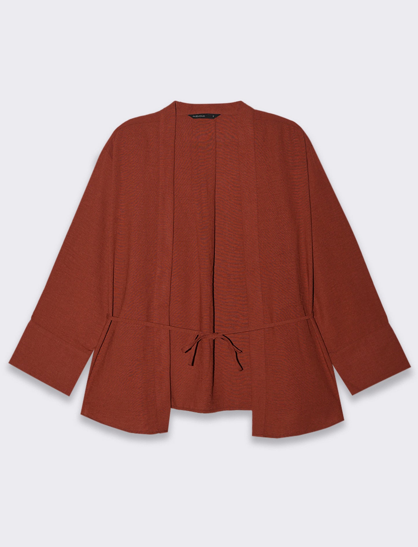 CAMICIA KIMONO - Marrone bruciato