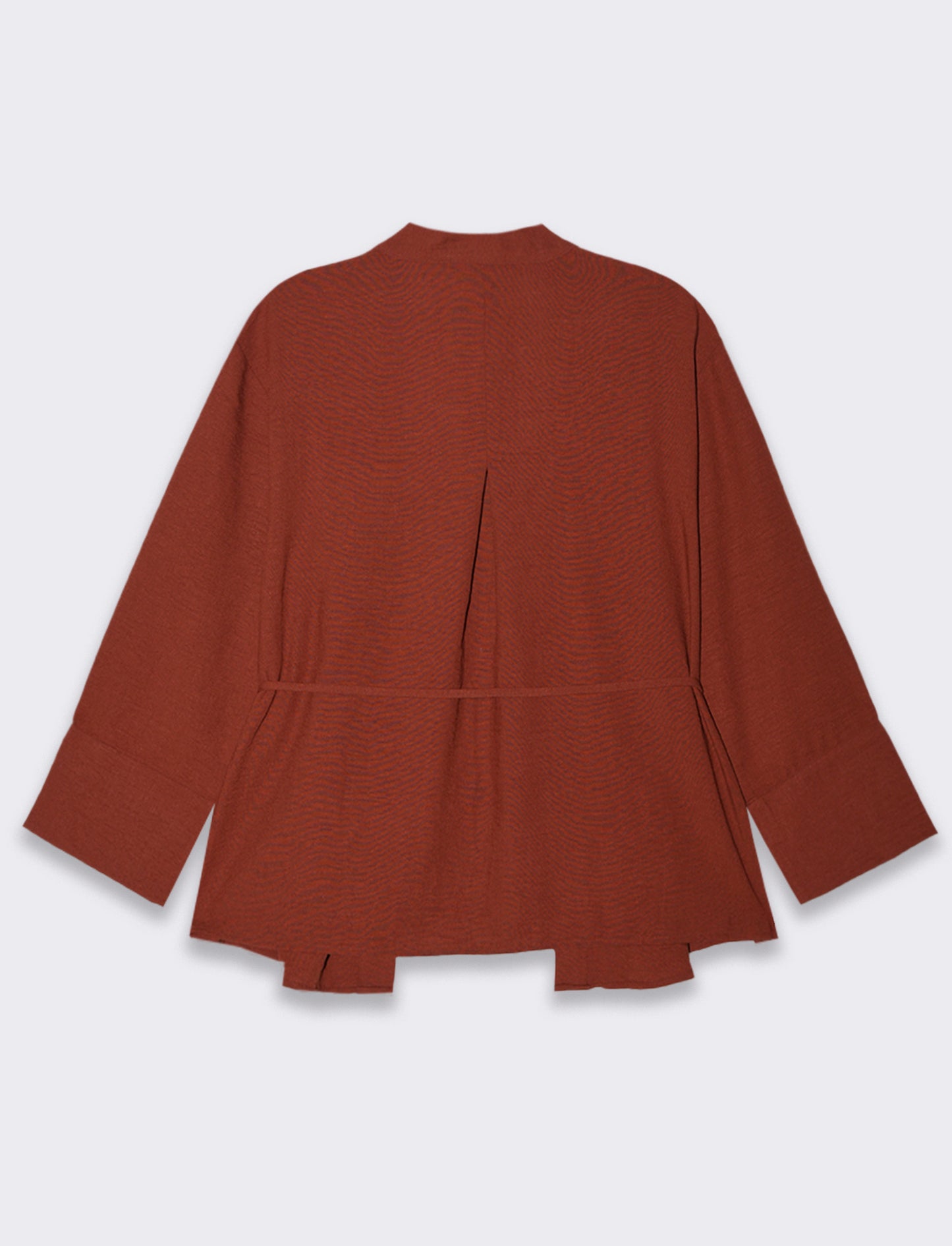 CAMICIA KIMONO - Marrone bruciato