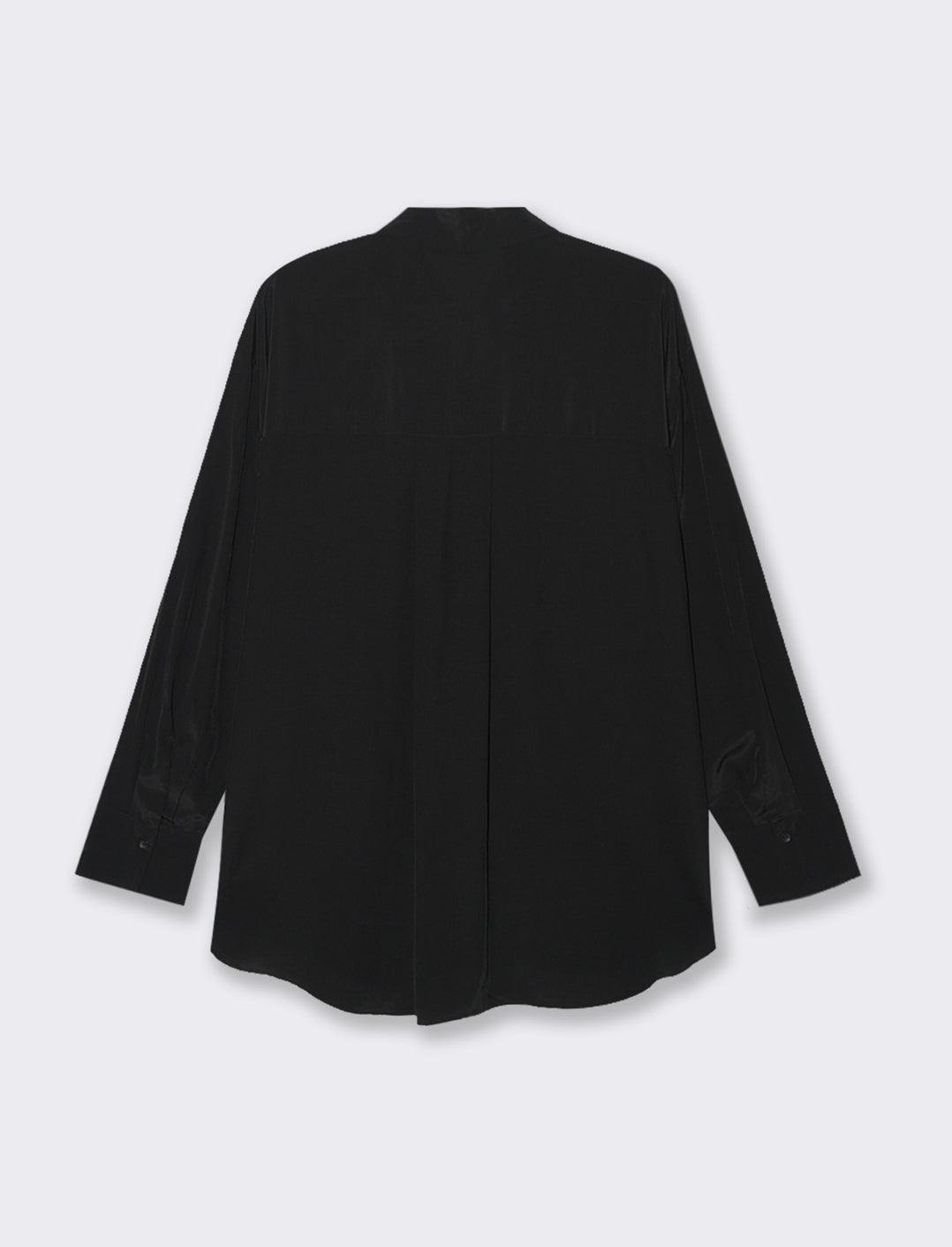CAMICIA CON DOPPIO BOTTONE AL POLSO - Nero