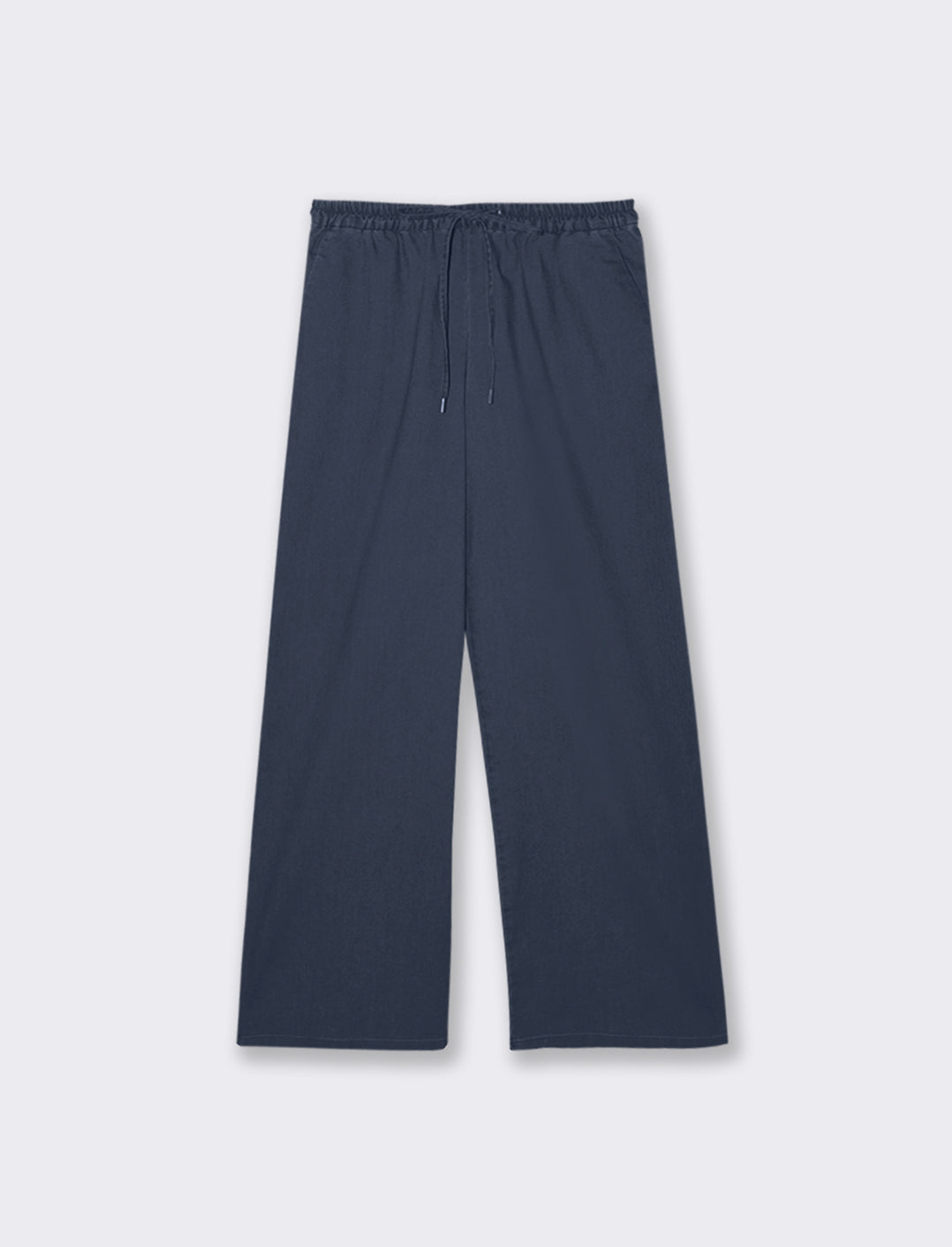 PANTALONE CON ELASTICO IN VITA - DENIM SCURO