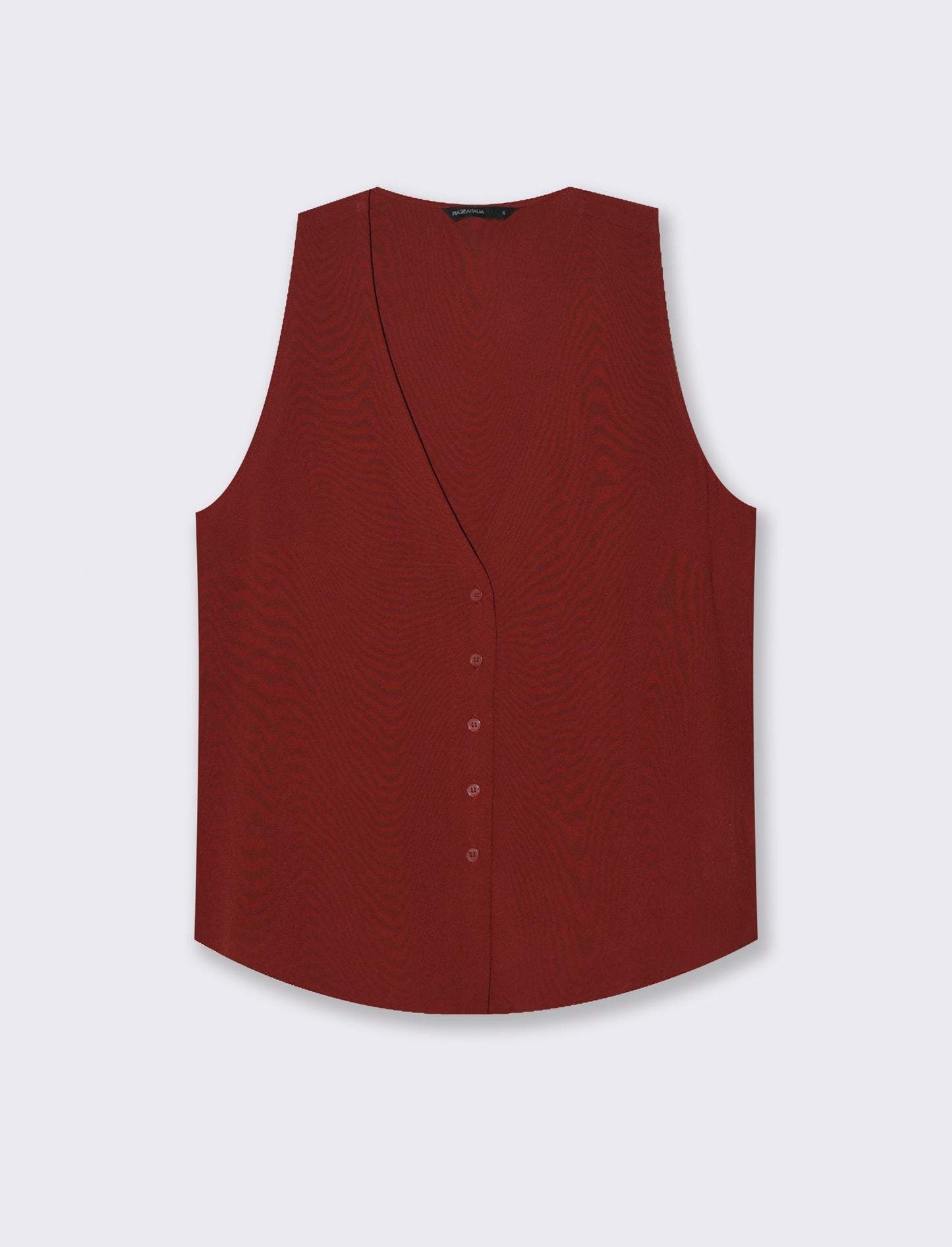 BLUSA SMANICATA - Marrone bruciato