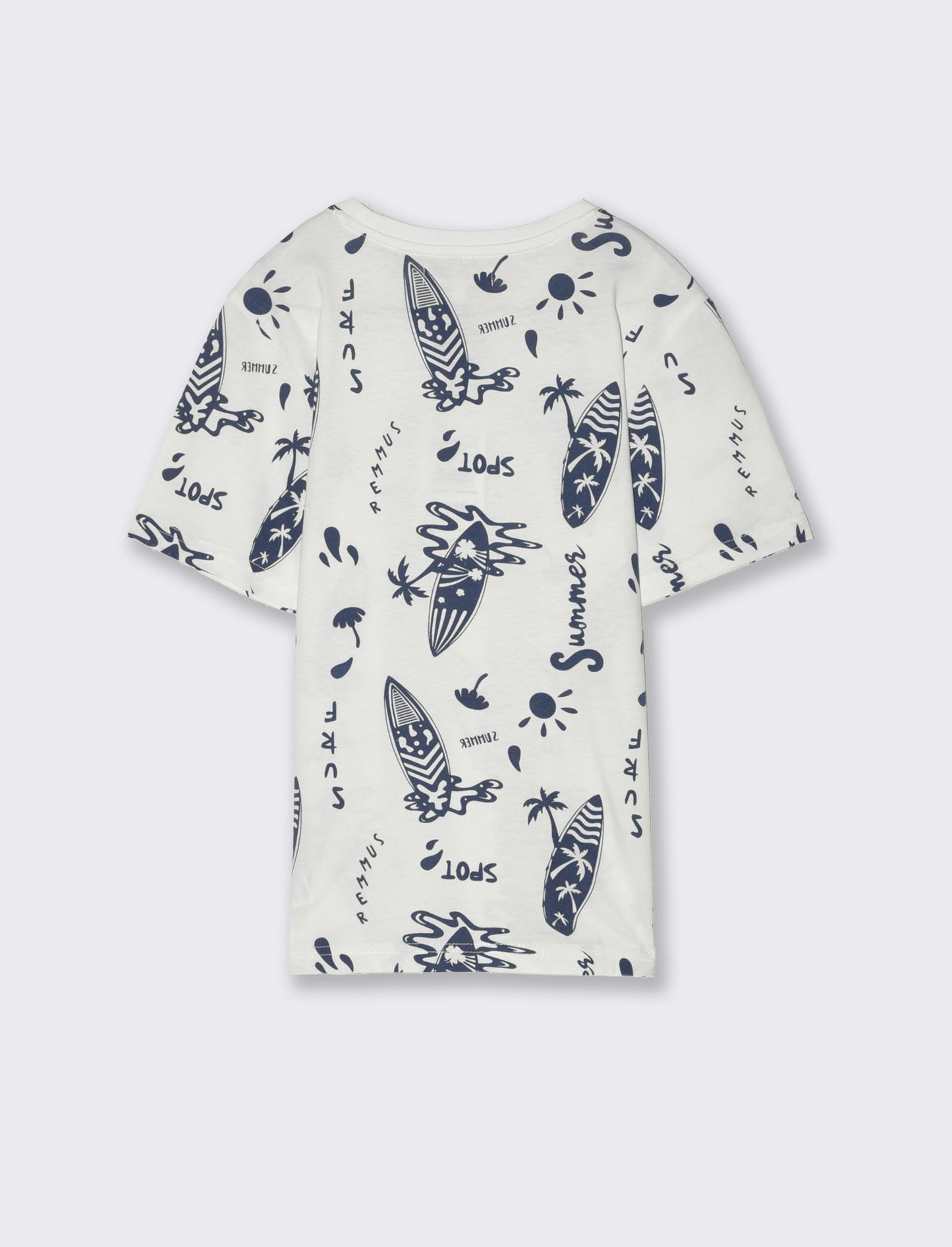 T-shirt all-over in jersey da bambino - Bianco