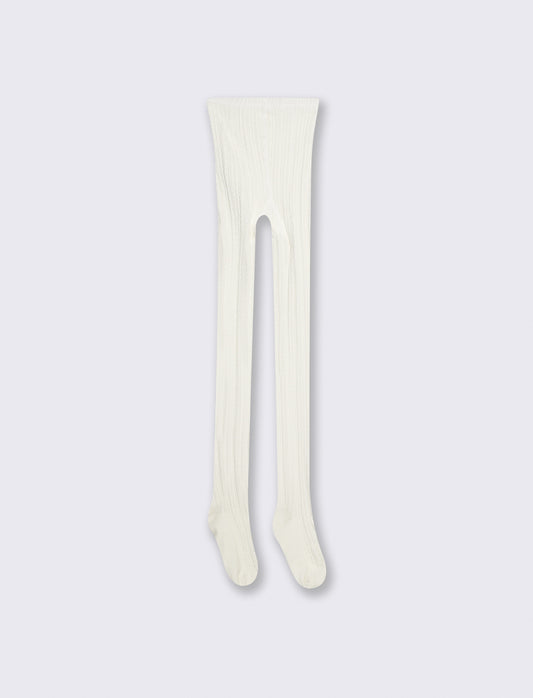 Soft Twisted Pattern Compression Socks - White