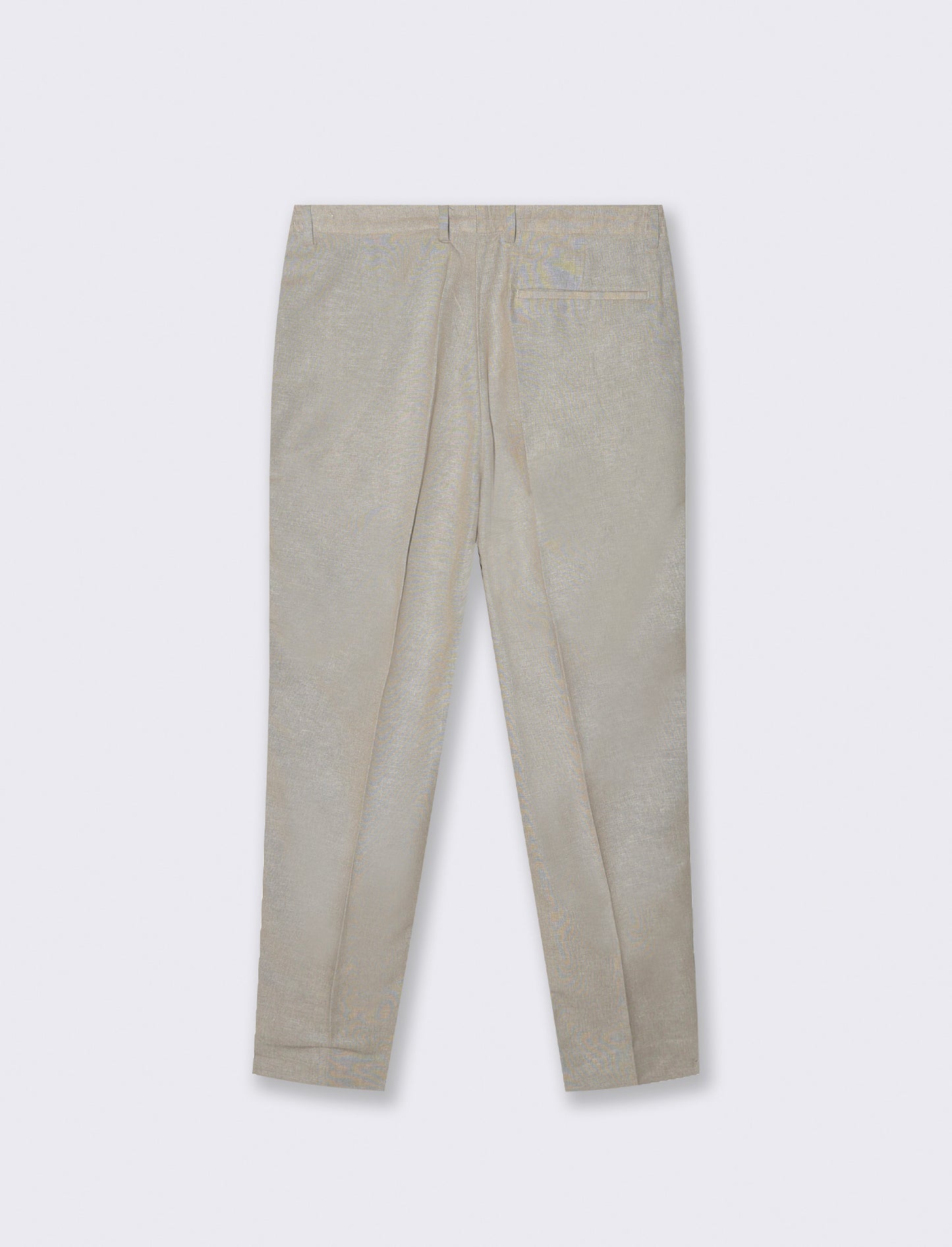 Pantaloni jogger da completo in misto lino da uomo - Beige