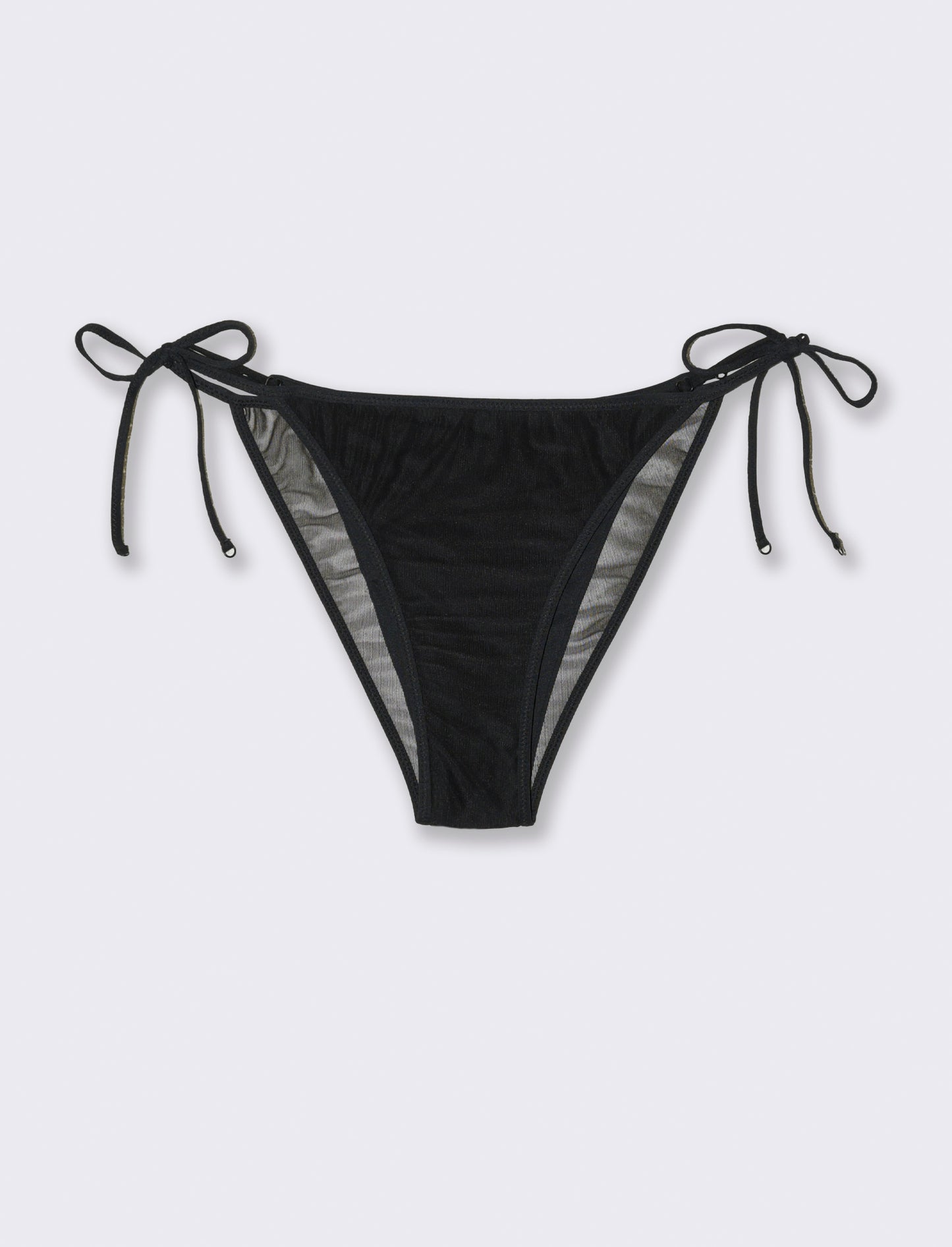 Slip mare donna con tulle - Nero