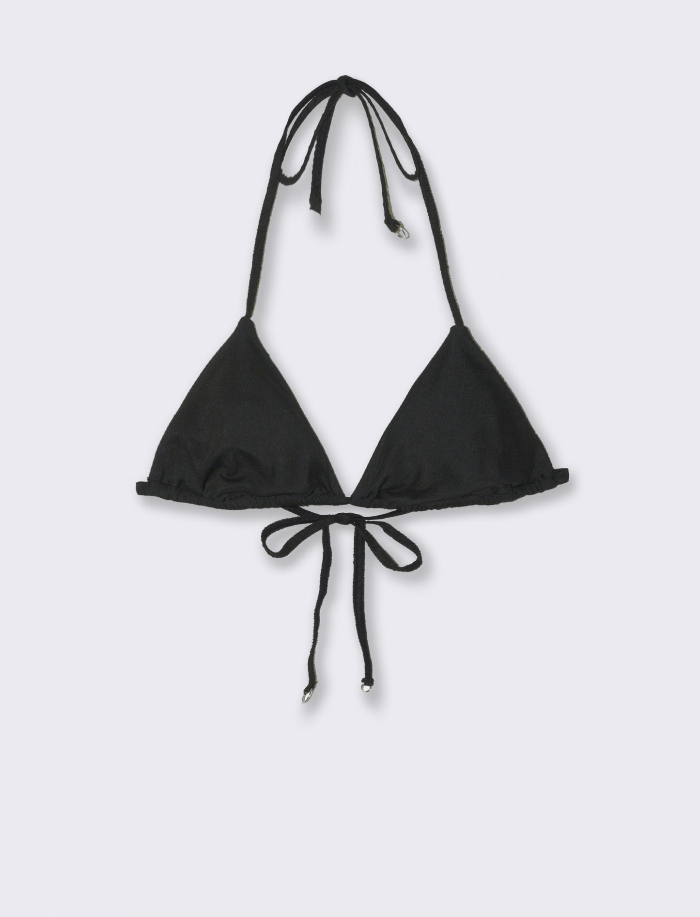 Reggiseno mare donna triangolo incrociato - Nero