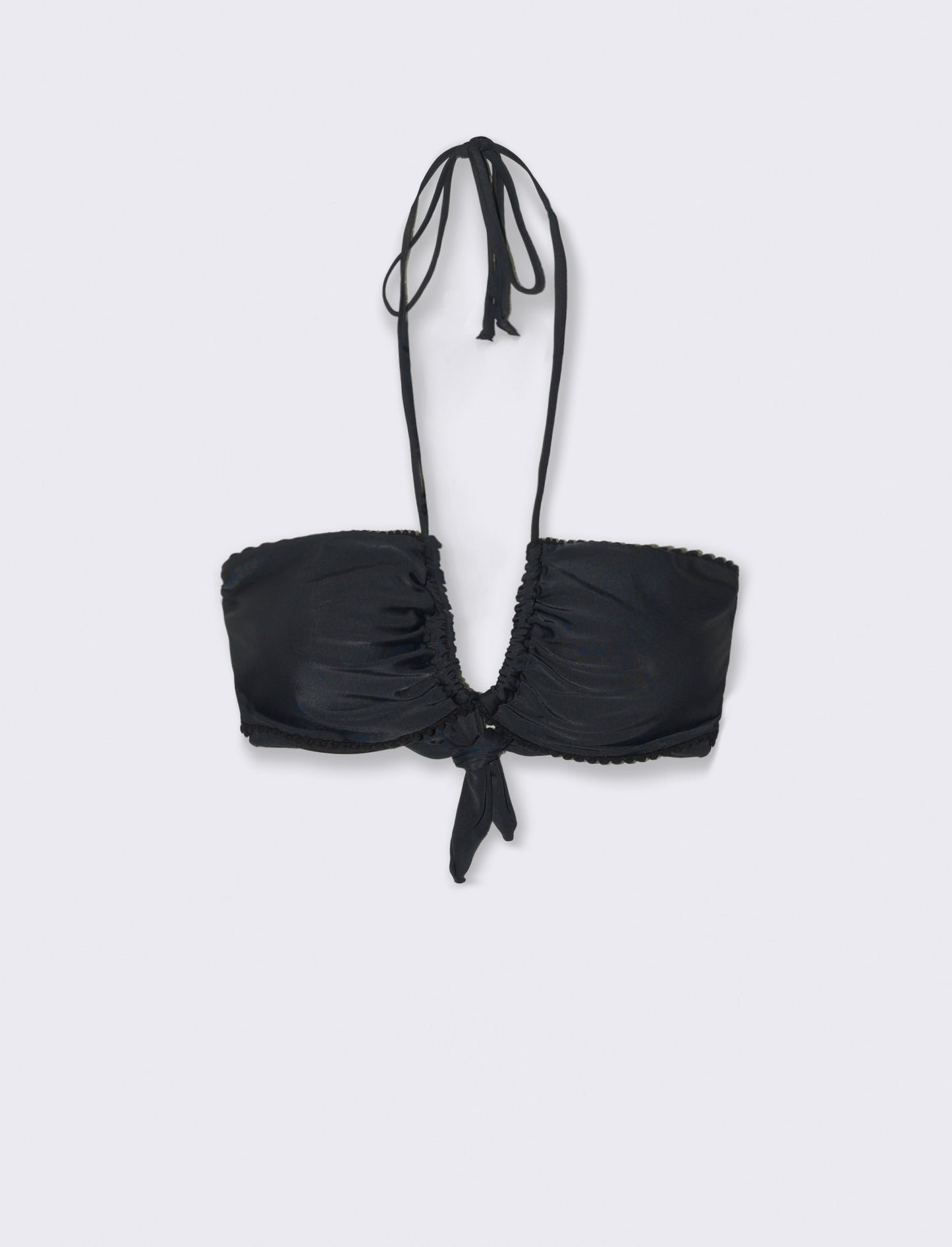 Reggiseno mare donna fascia capovolta - Nero