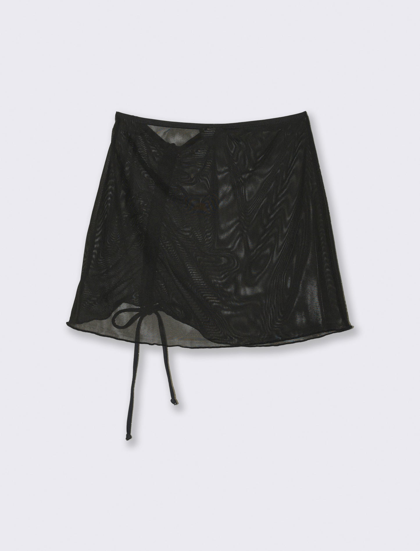 Copricostume mare donna gonna microrete - Nero