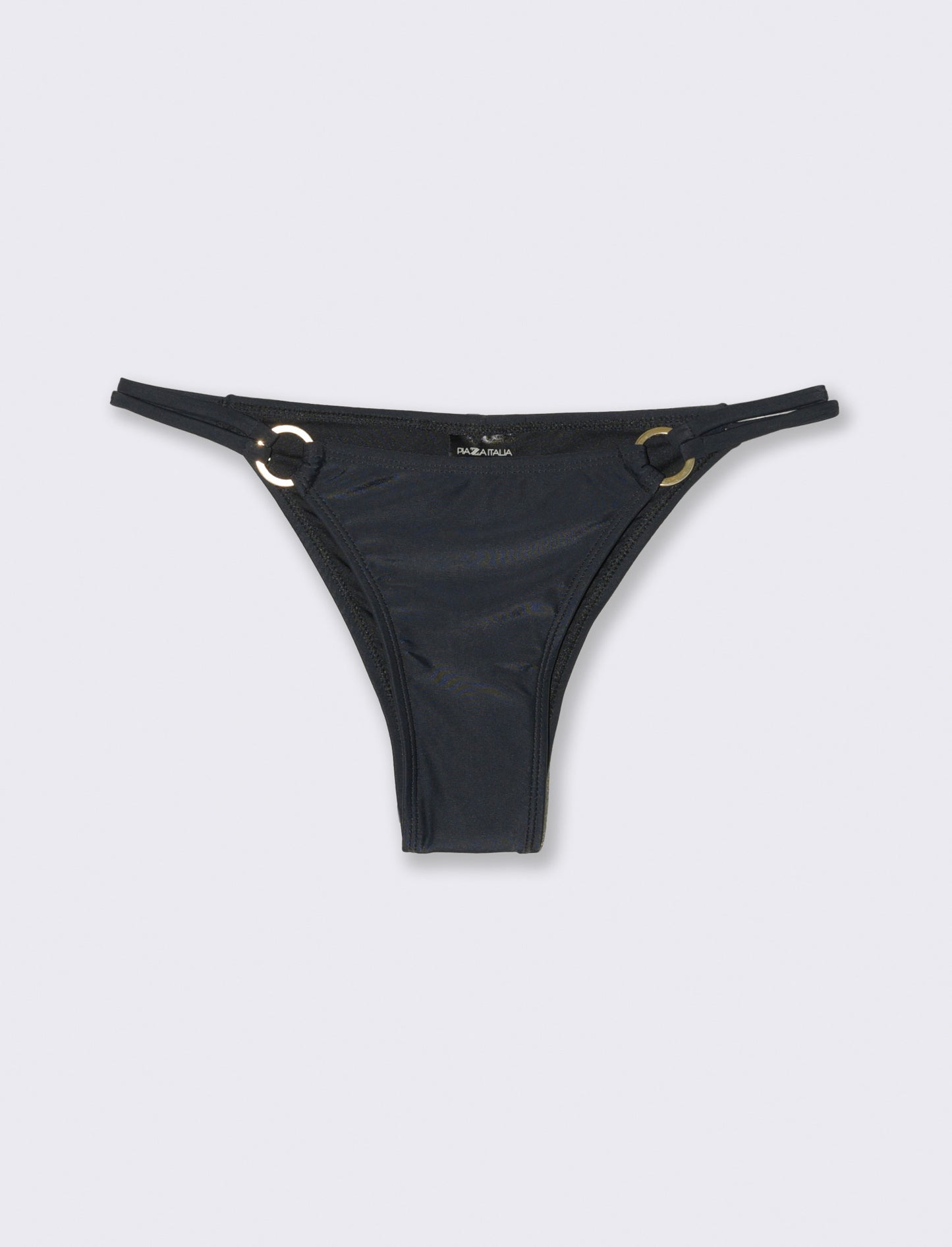 Slip mare donna con anello piatto - Nero