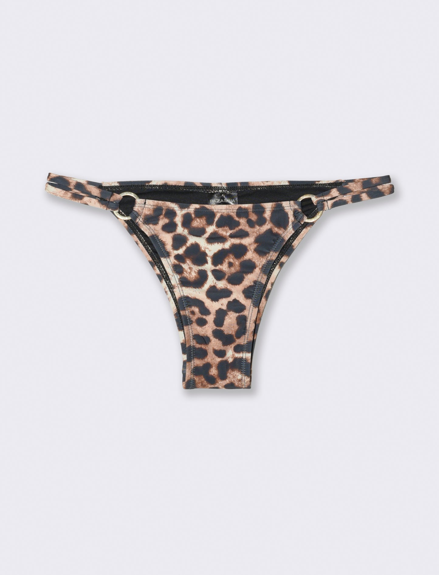 Slip mare donna con anello piatto - Leopardato