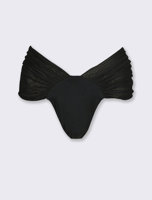 Slip mare donna vita alta - Nero
