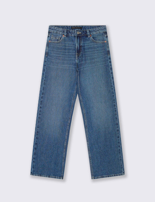 JEANS WIDE LEG - DENIM SCURO