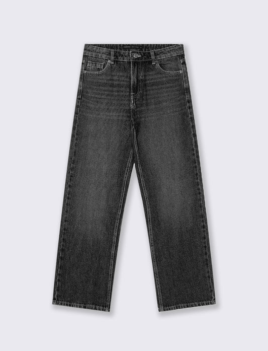 JEANS WIDE LEG - Nero