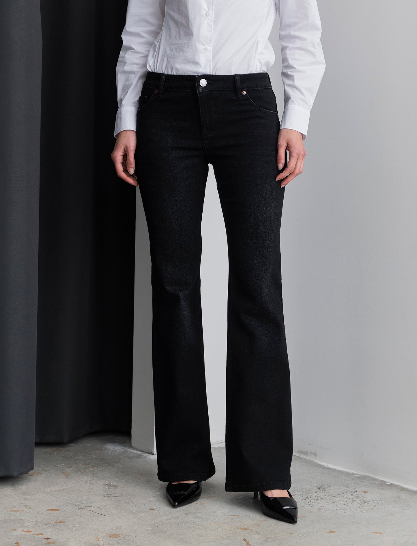 JEANS FLARE - Nero