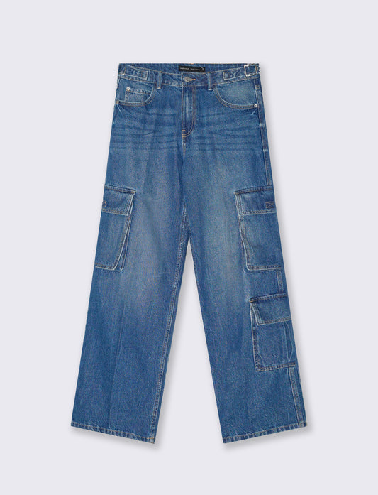 JEANS CARGO - Denim