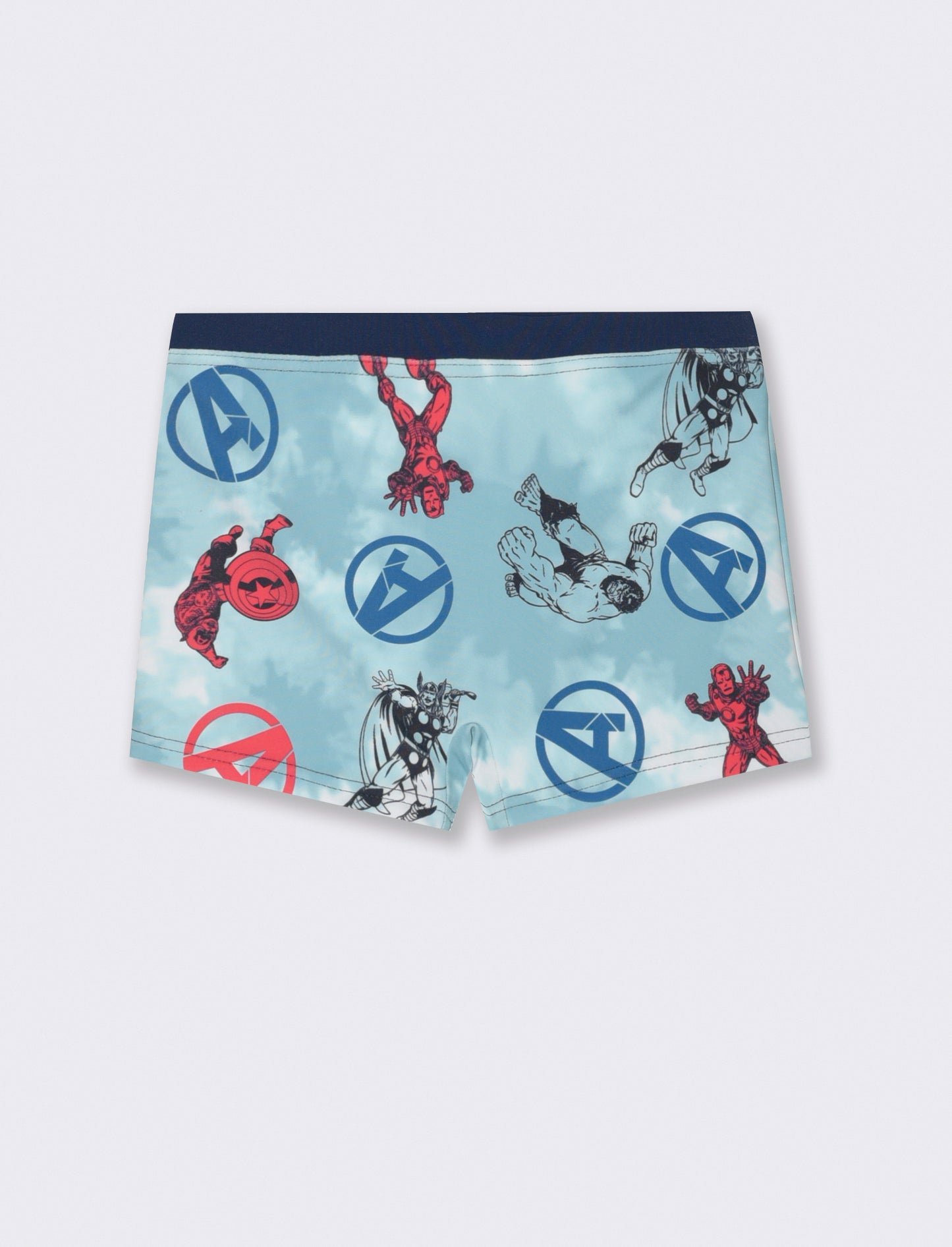 Boxer stampato Marvel da bambino - navy