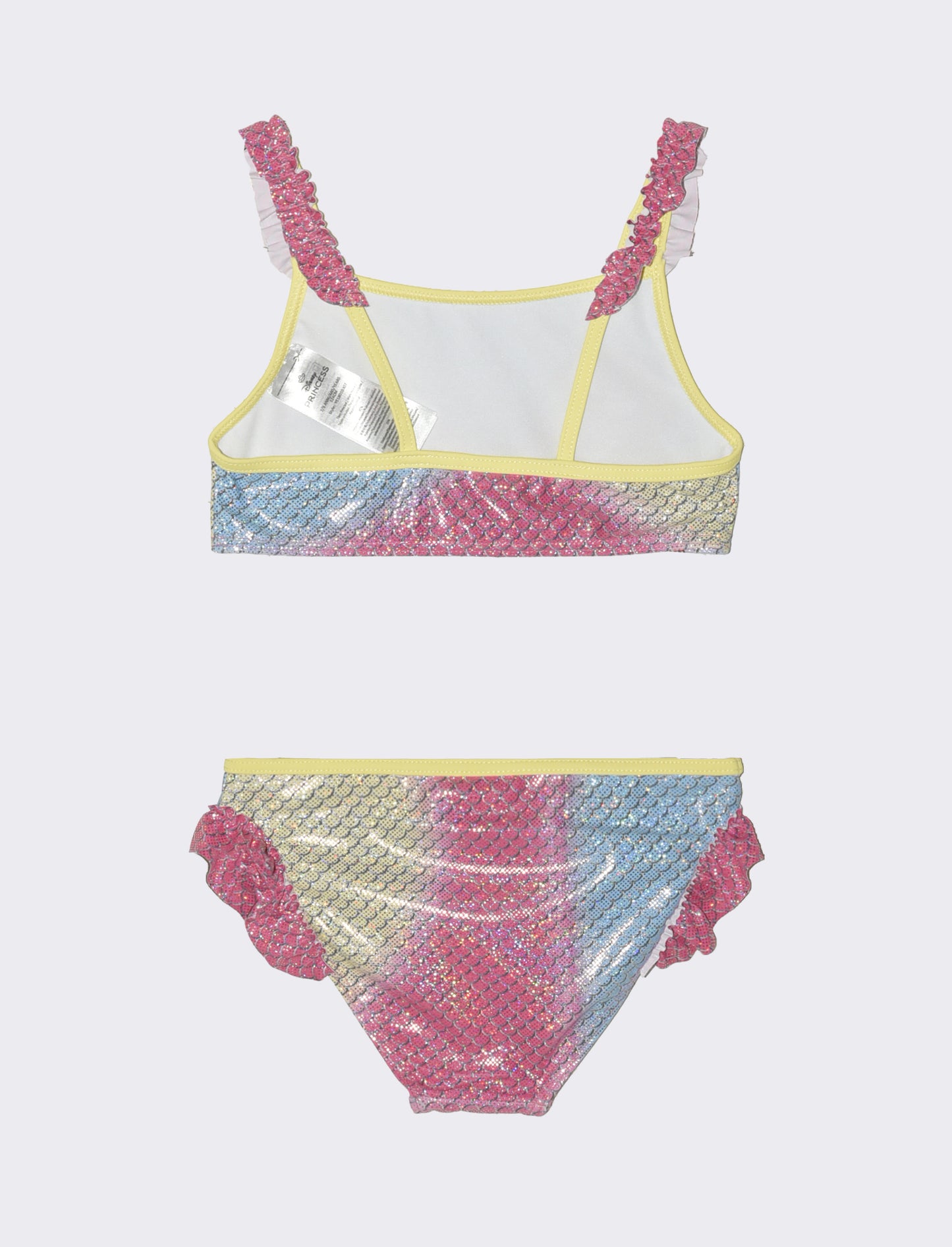 Costume due pezzi Disney Ariel da bambina - Giallo