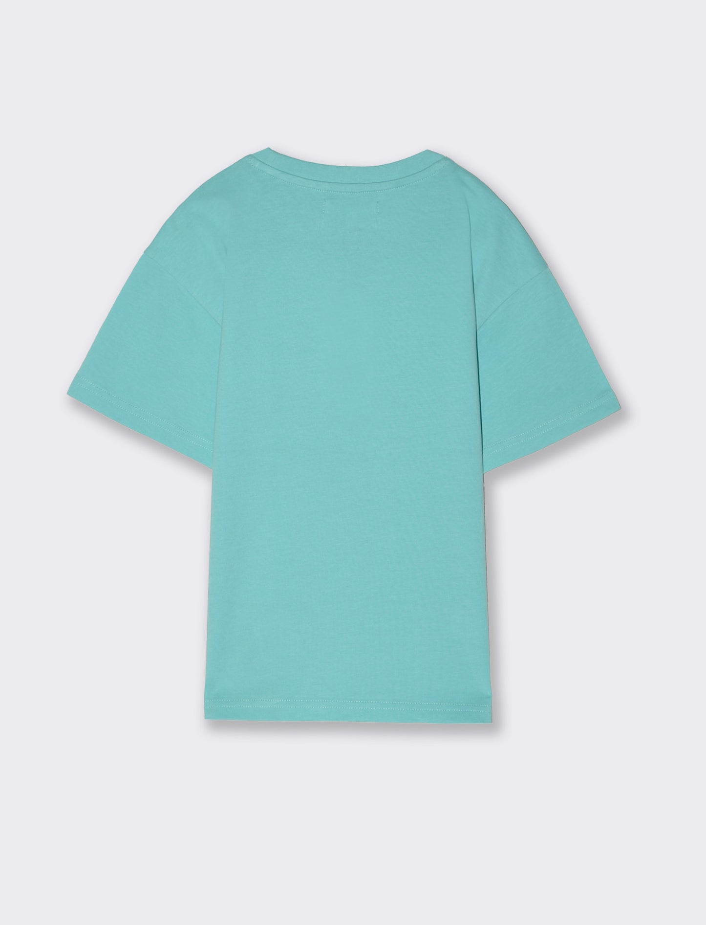 T-shirt con ricamo da bambino - Verde acqua