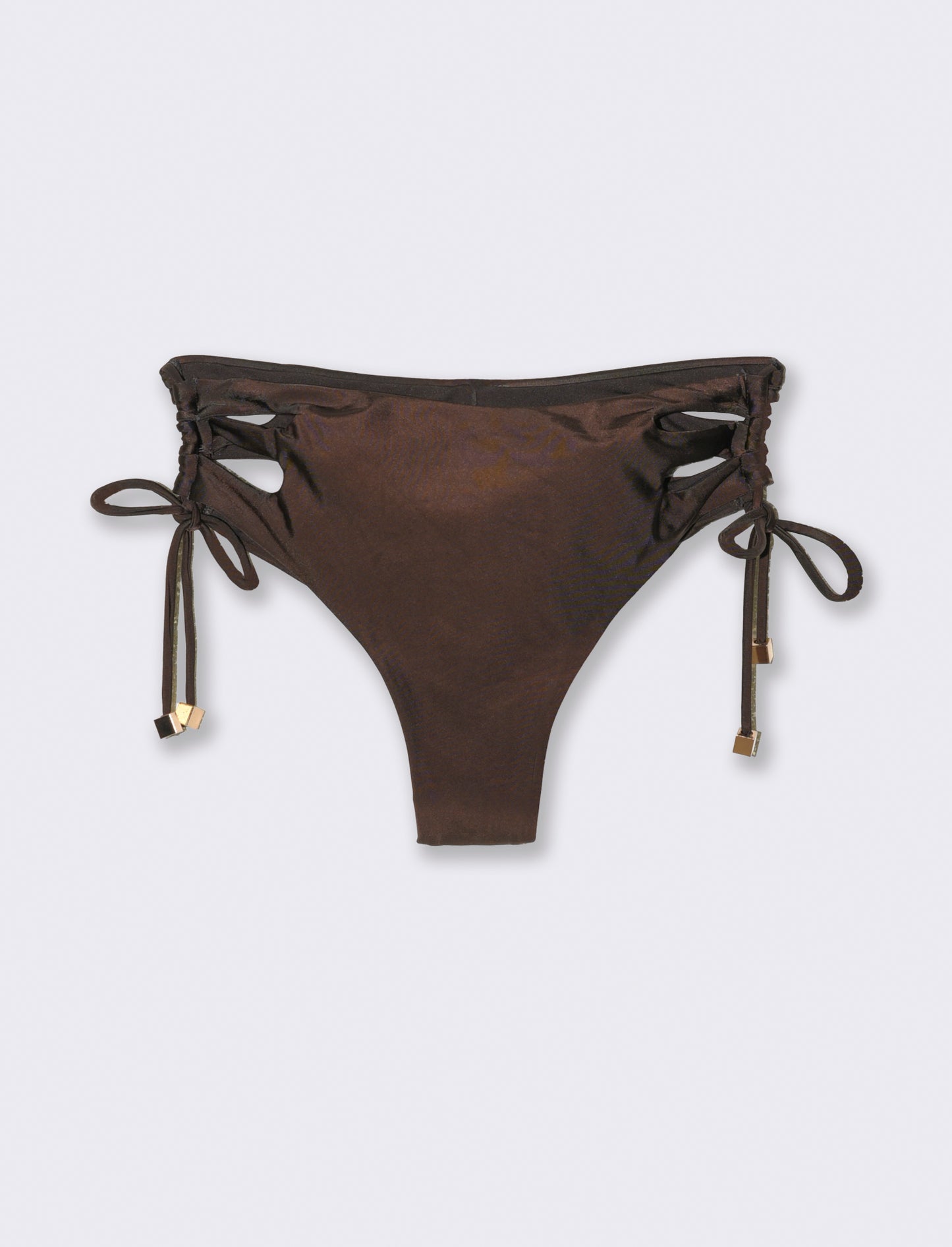 Slip mare donna stringato - Marrone