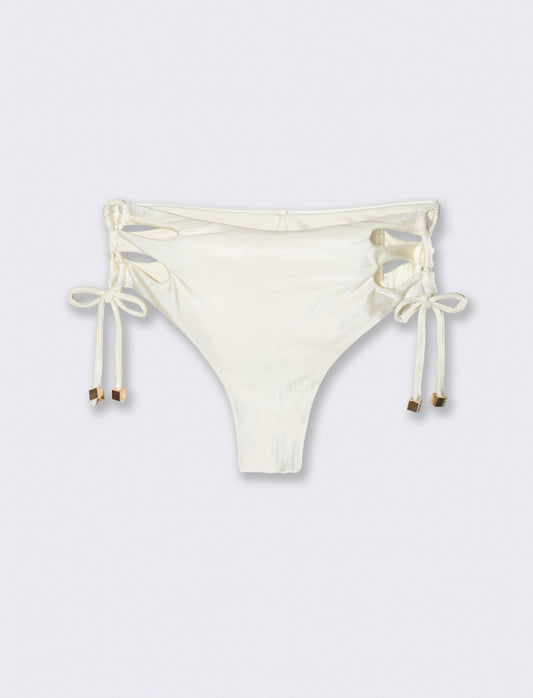Slip mare donna stringato - Bianco sporco