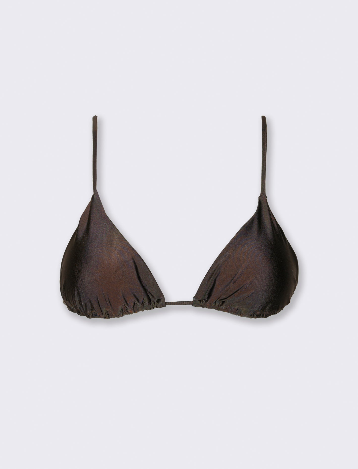 Reggiseno triangolo liscio - Marrone