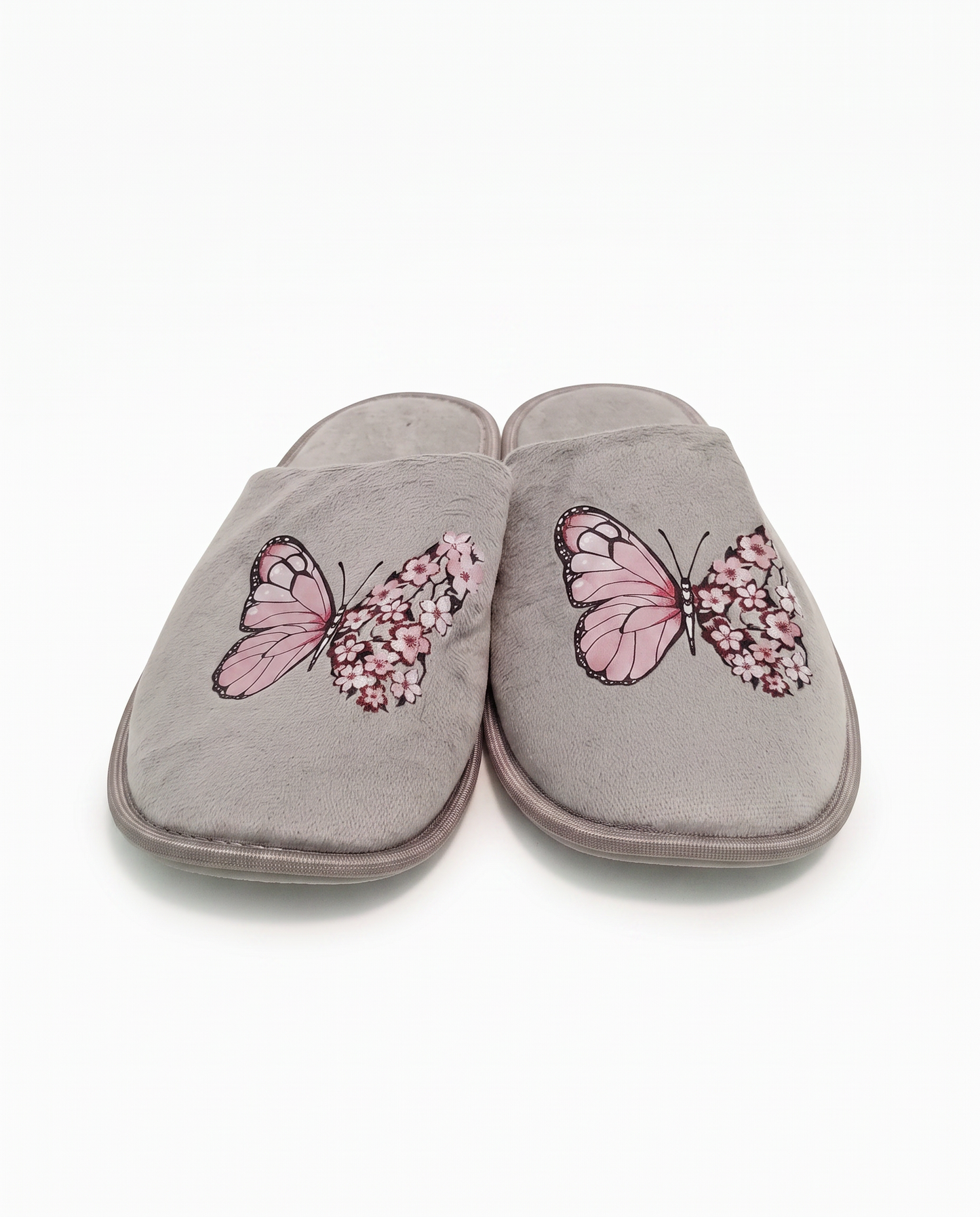 Butterfly print slipper - Grey
