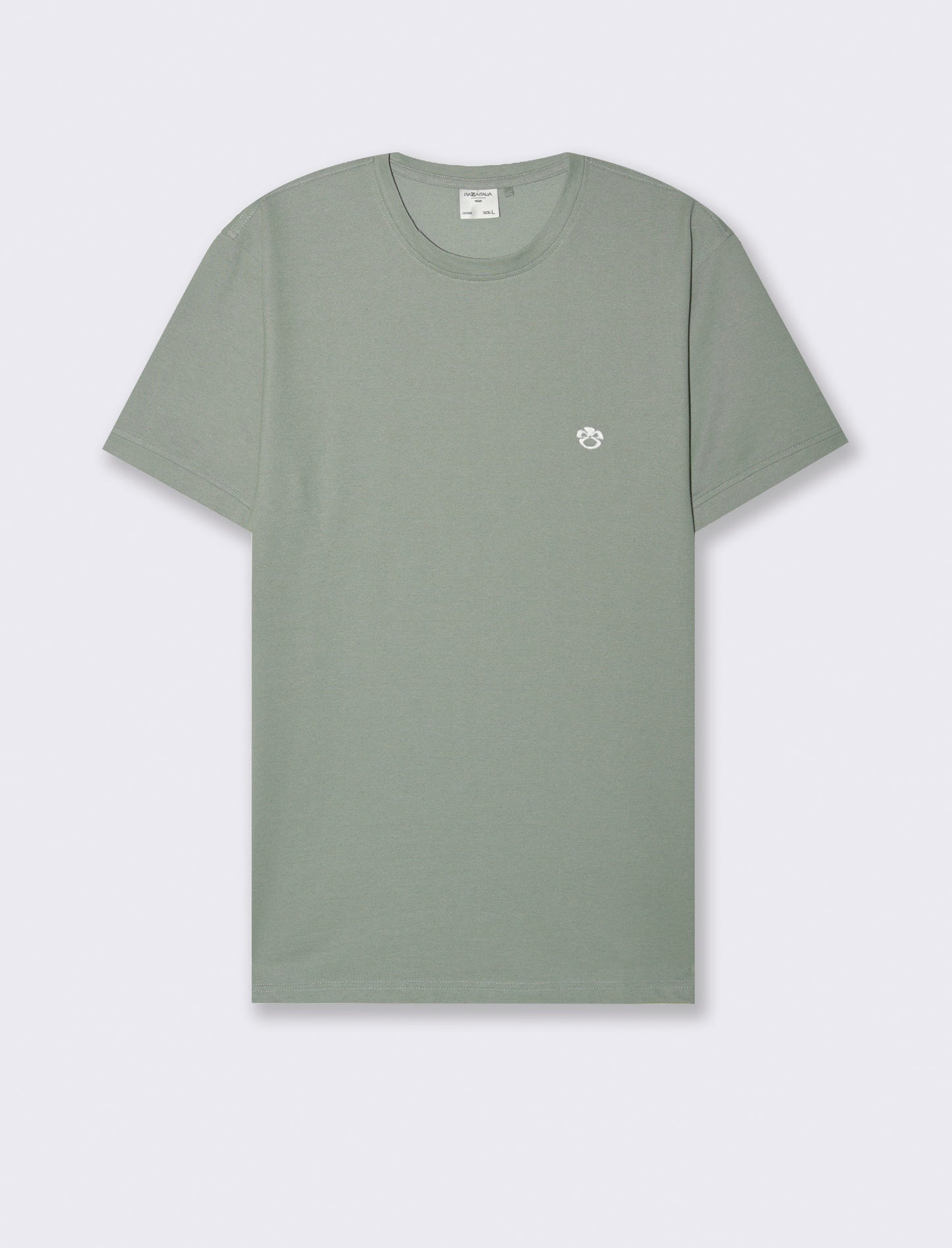 T-shirt in piquet da uomo - Verde