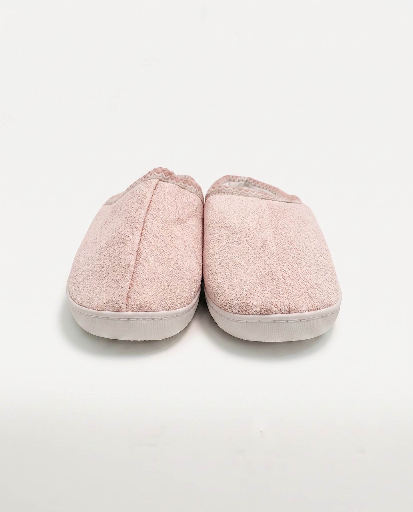 Fabric slipper with high sole - Pink