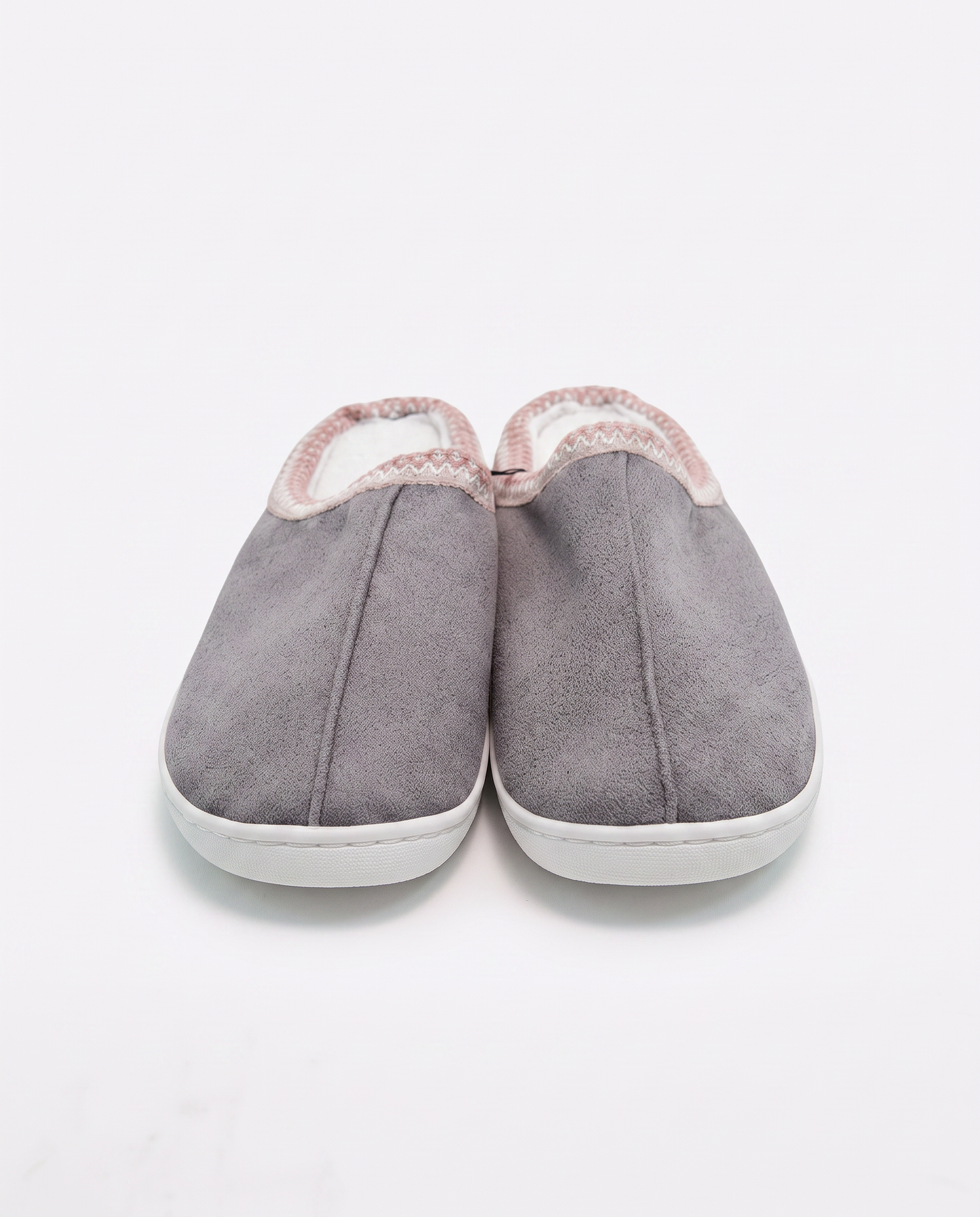 Fabric slipper with high sole - Grey
