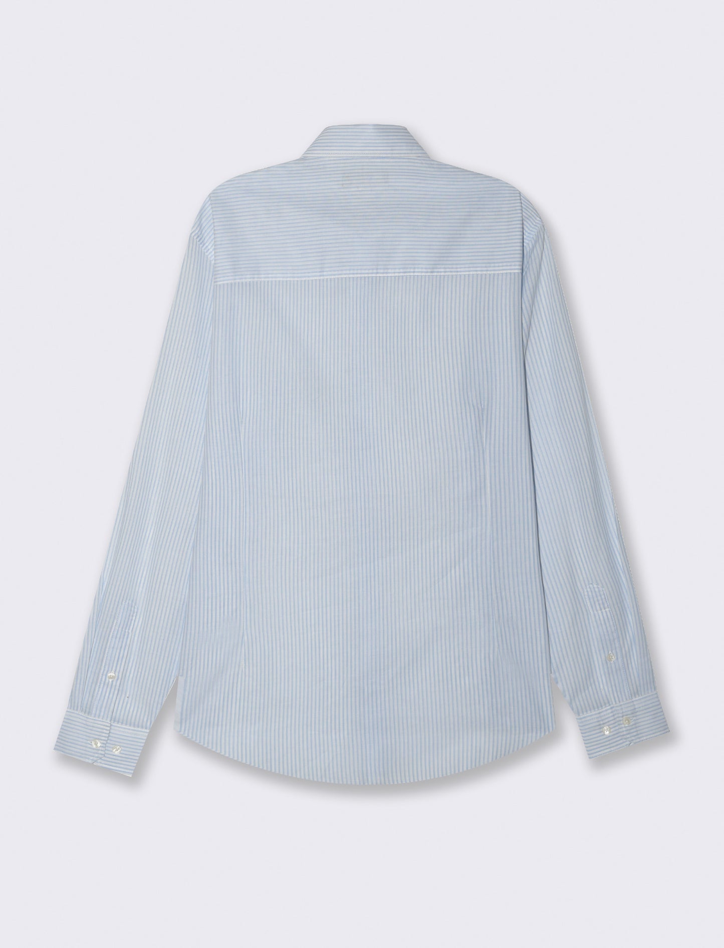 Camicia leggera a righe da uomo - Celeste