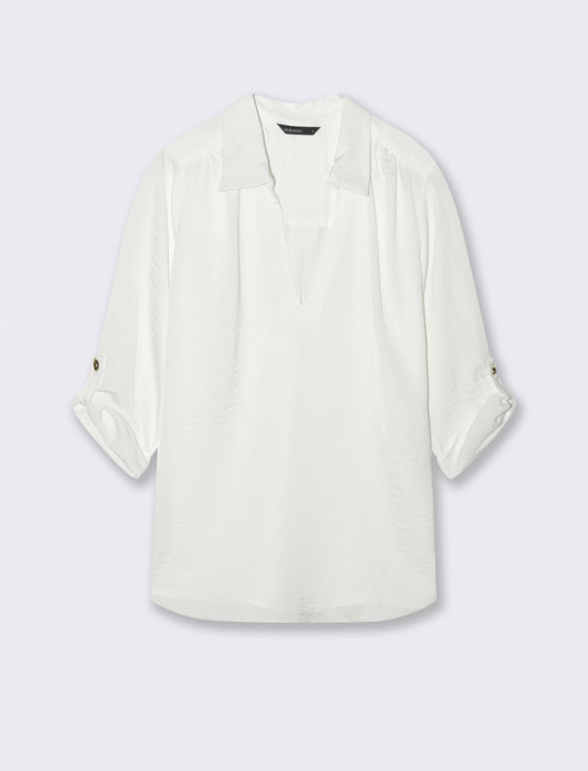 CASACCA CON MANICA A 3/4 - Bianco latte
