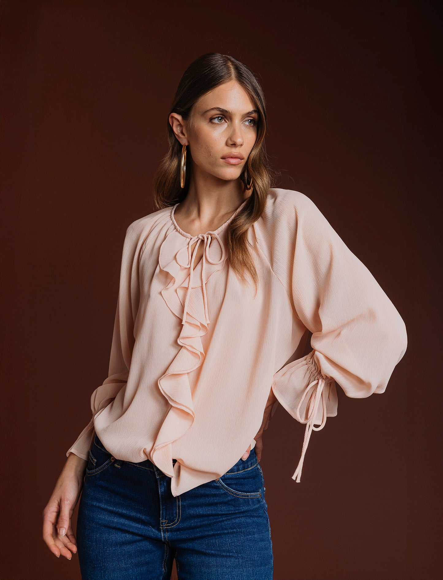CASACCA CON ROUCHES - Rosa chiaro