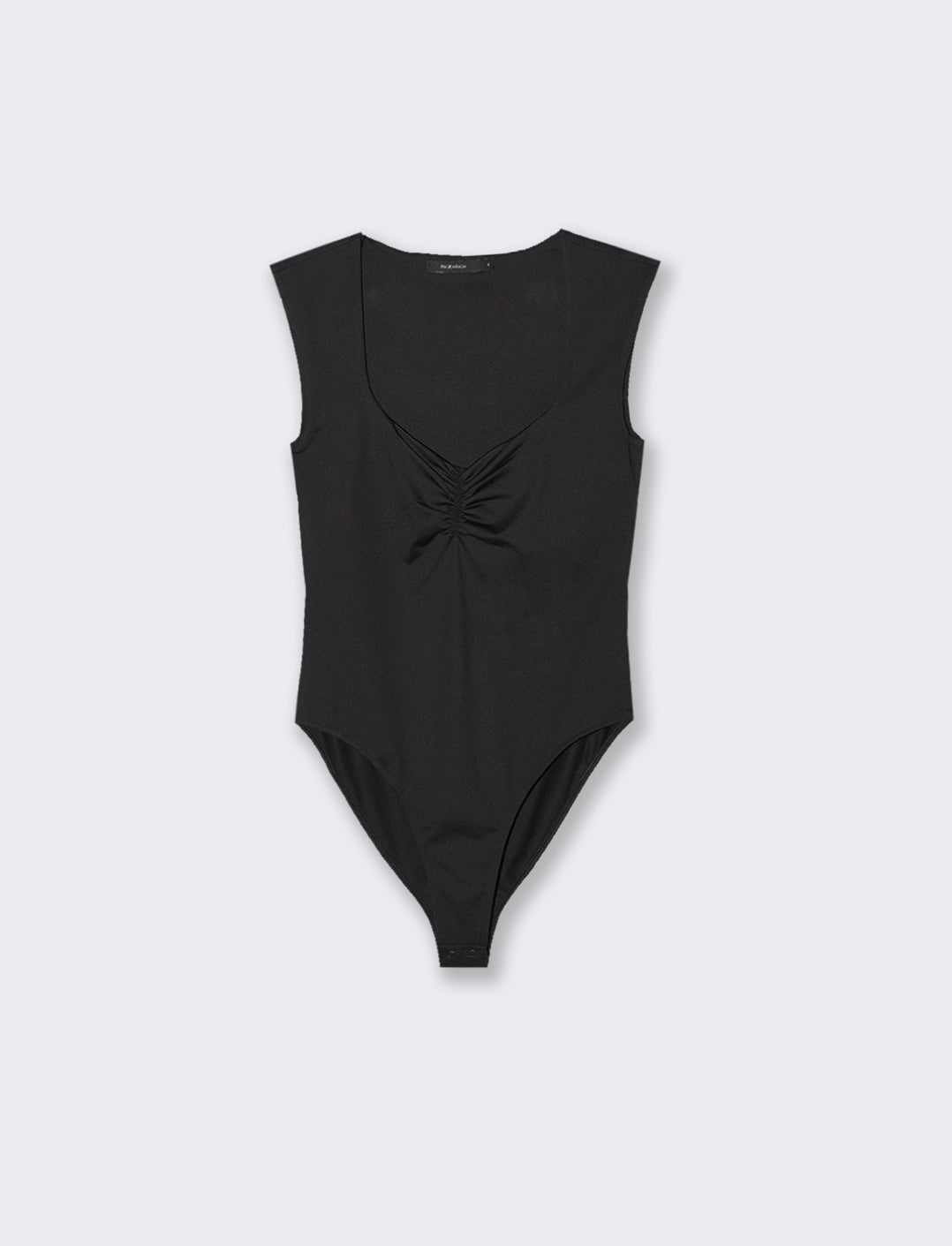BODY GIROMANICA CON SCOLLO QUADRATO - Nero
