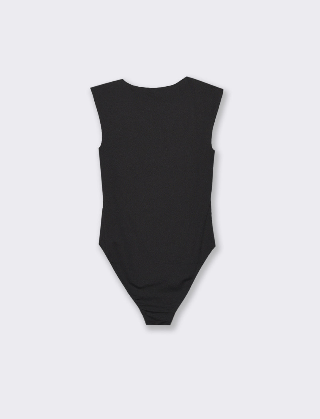 BODY GIROMANICA CON SCOLLO QUADRATO - Nero