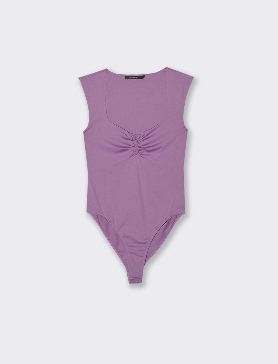 BODY GIROMANICA CON SCOLLO QUADRATO - Viola malva
