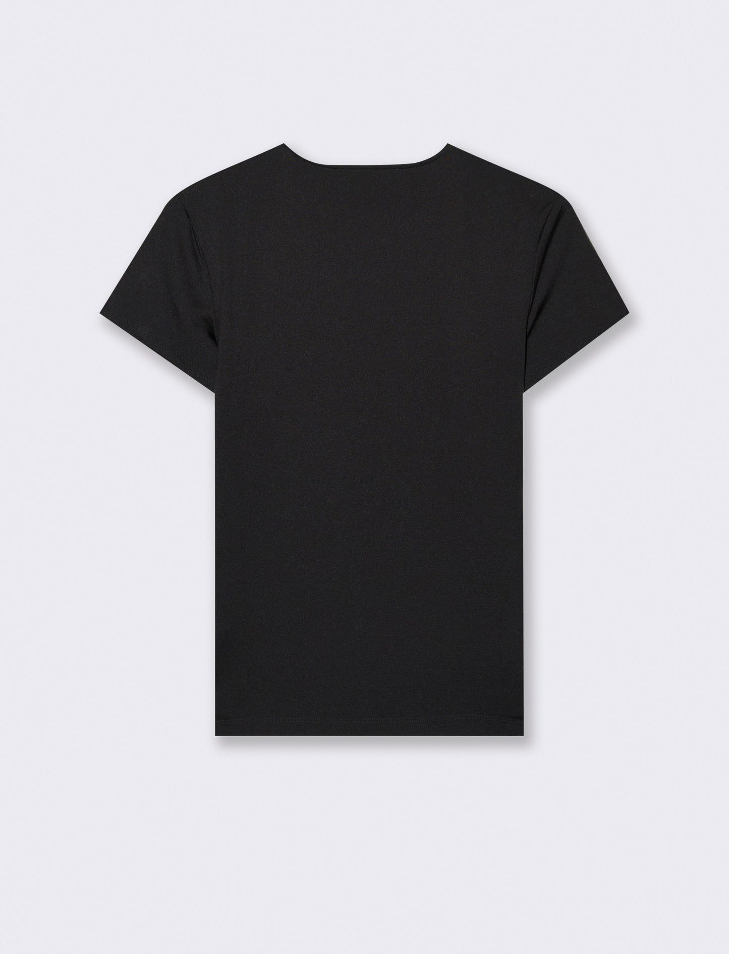 T-SHIRT CON TESSUTO ELASTICO - Nero