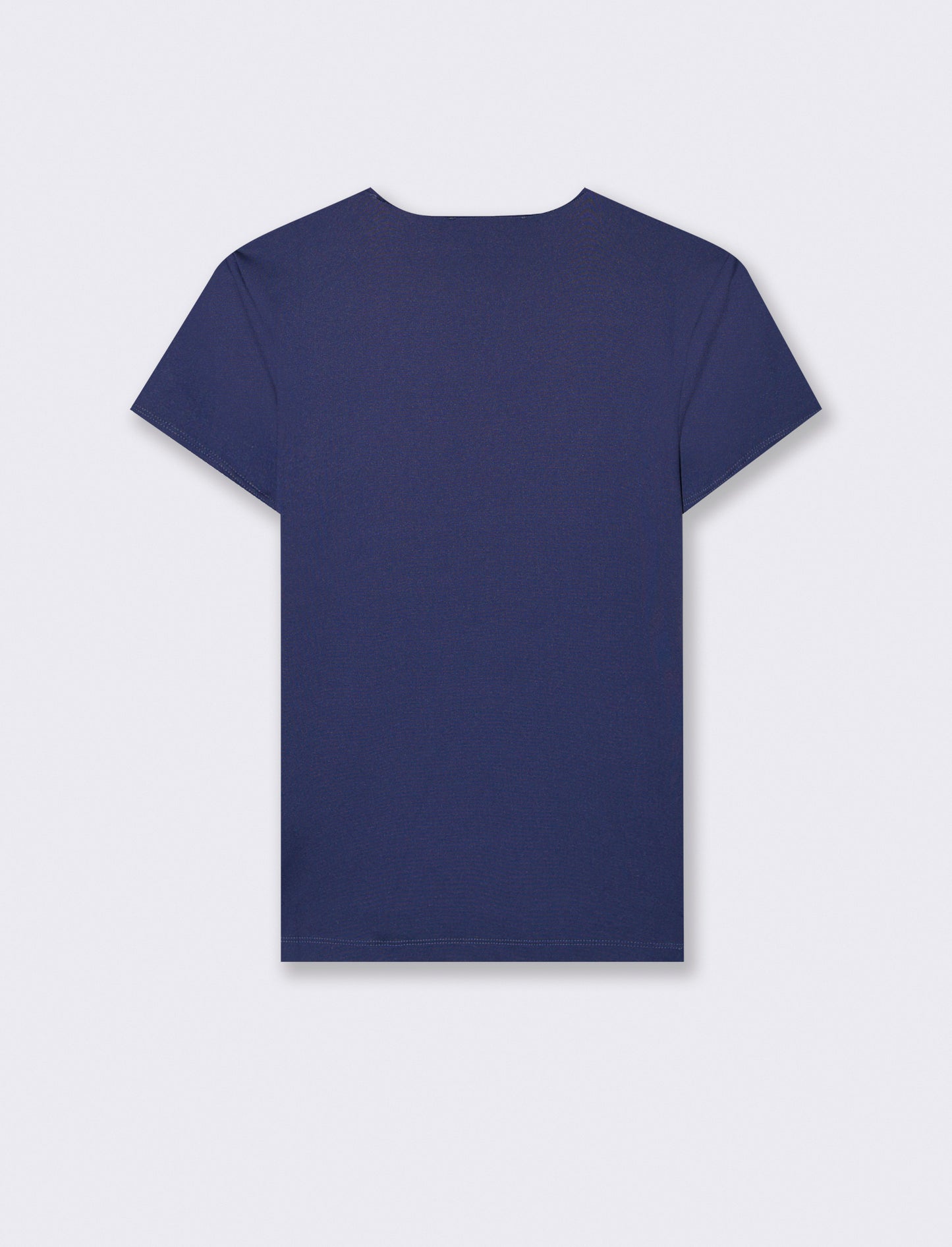 T-SHIRT CON TESSUTO ELASTICO - Blu scuro