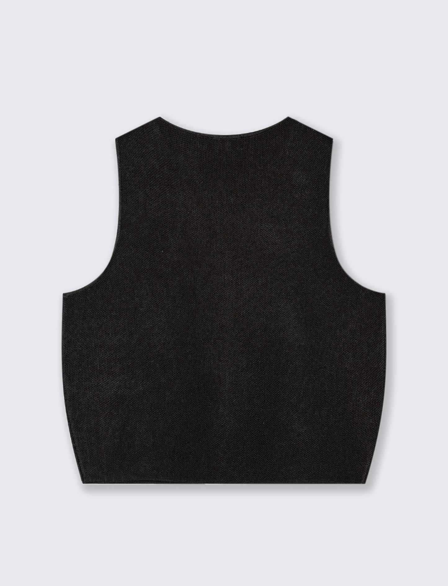 GILET CON BOTTONI GIOIELLO - Nero