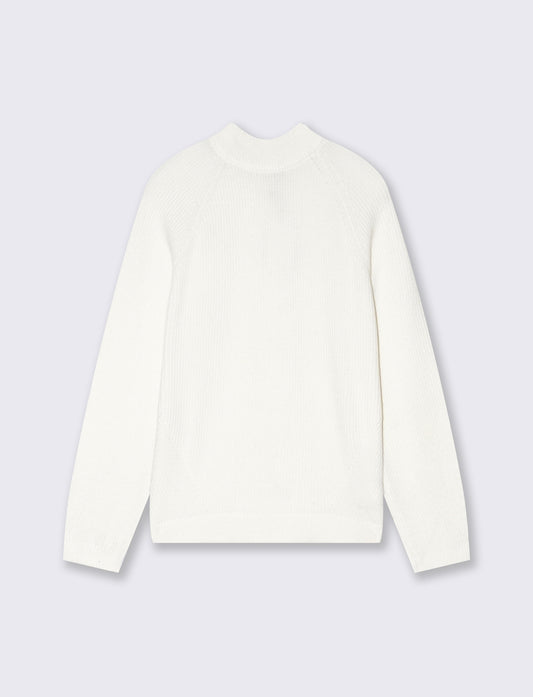 Maglia a coste - Avorio