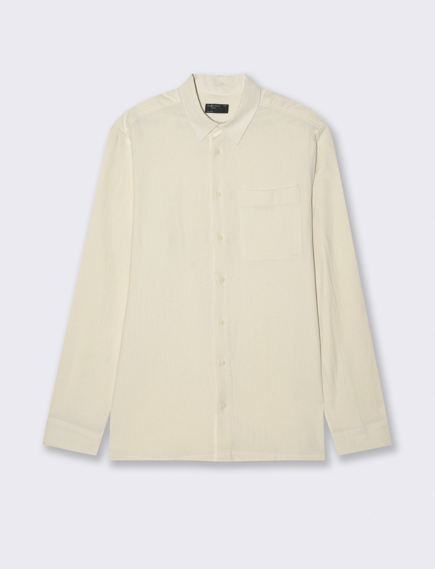 Camicia in cotone comfort da uomo - Beige ecru